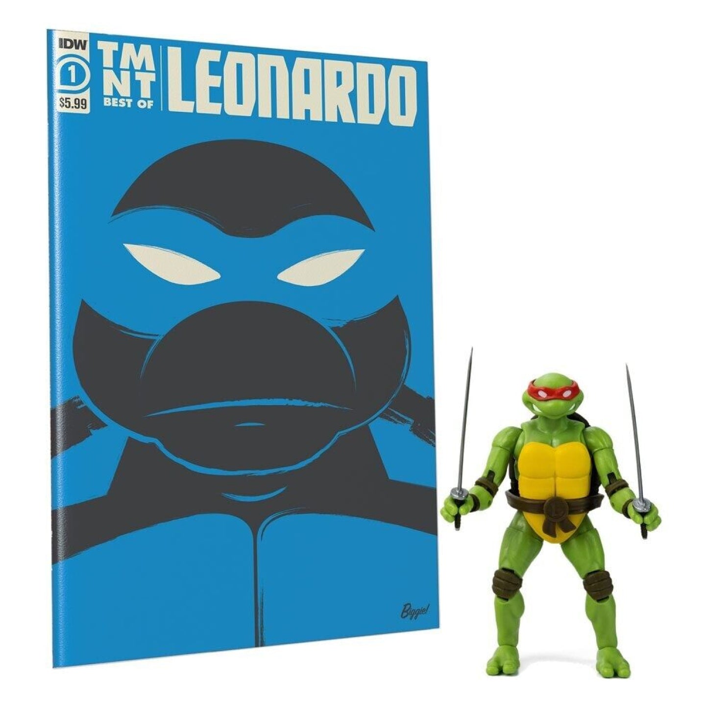 BST AXN Teenage Mutant Ninja Turtles - Leonardo Exclusive Figure & Comic Book - Toys & Games:Action Figures & Accessories:Action Figures
