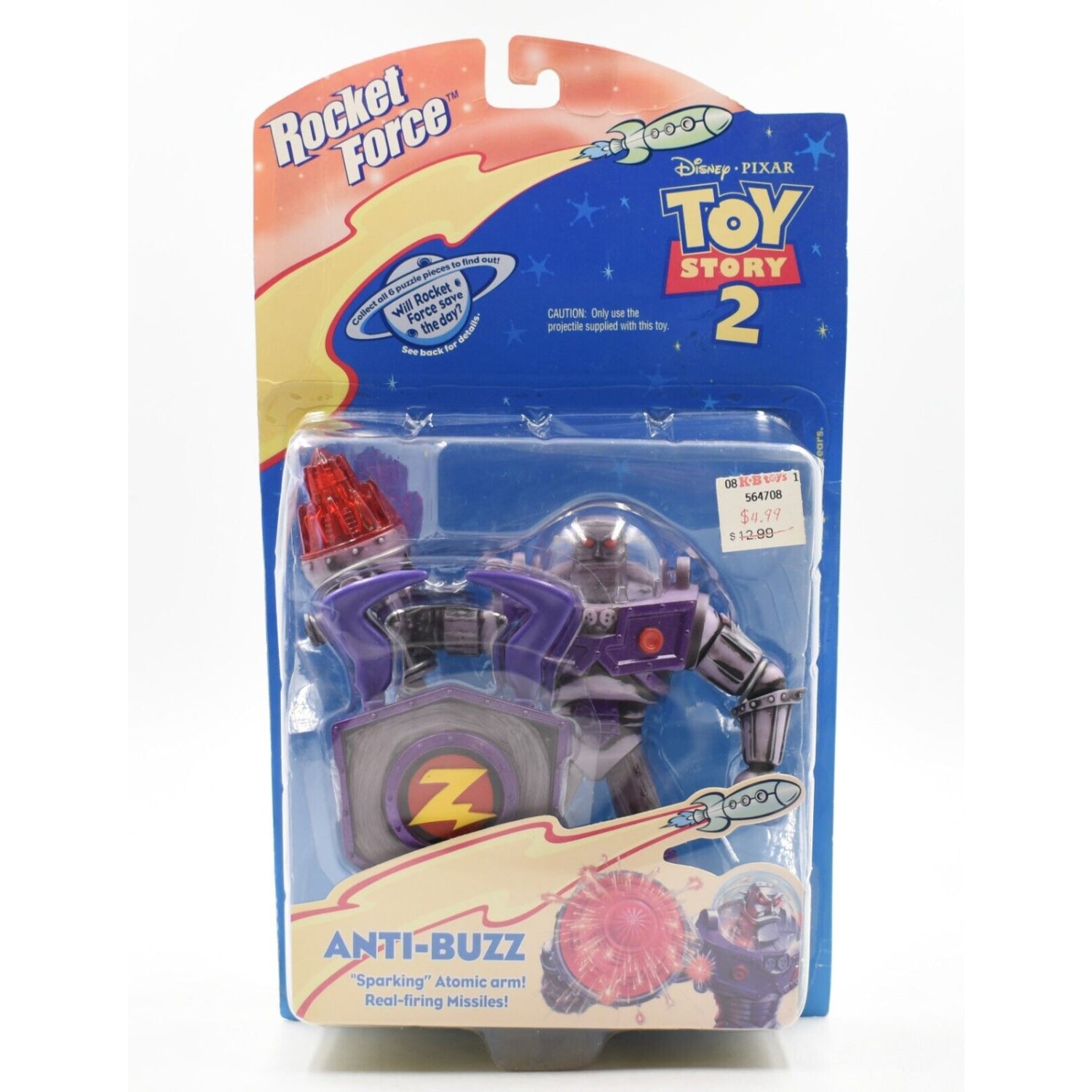 Disney Pixar Toy Story 2 Rocket Force - Anti-Buzz Lightyear Action 