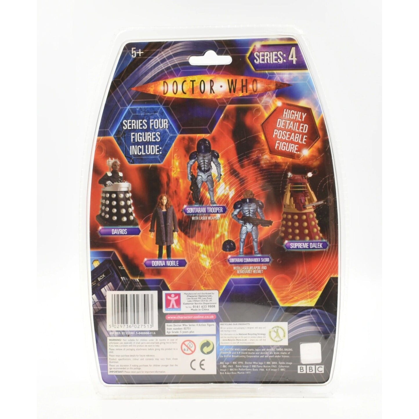 BBC Doctor Dr. Who Series 4 - Sontaran Commander Skorr Action Figure - Toys & Games:Action Figures & Accessories:Action Figures