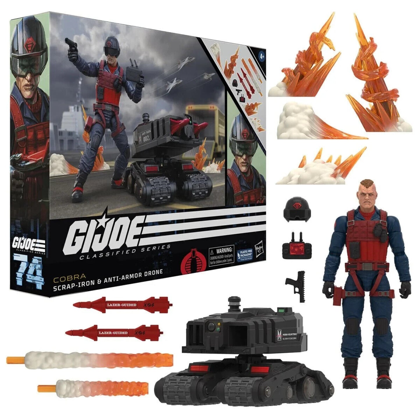 G.I. Joe Classified Series - Scrap - Iron & Anti - Armor Drone Action Figure Set - Toys & Games:Action Figures & Accessories:Action Figures