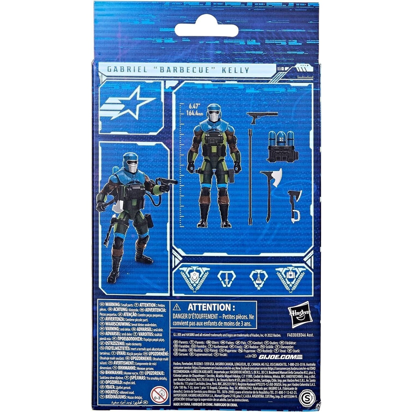 G.I. Joe Classified The Mad Marauders - Gabriel ’Barbecue’ Kelly Action Figure Toys & Games:Action Figures Accessories:Action