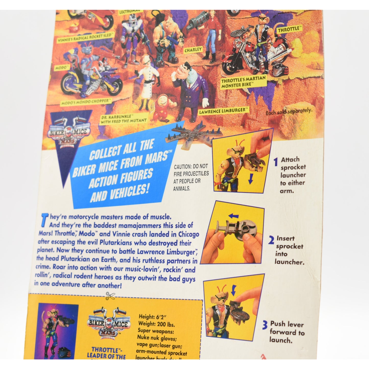 Galoob - Biker Mice From Mars - Throttle Action Figure