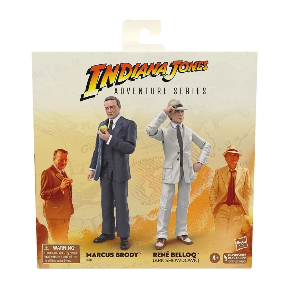 Indiana Jones Adventure Series - Marcus Brody & René Belloq Action Figure 2-Pack - Toys & Games:Action Figures & Accessories:Action Figures