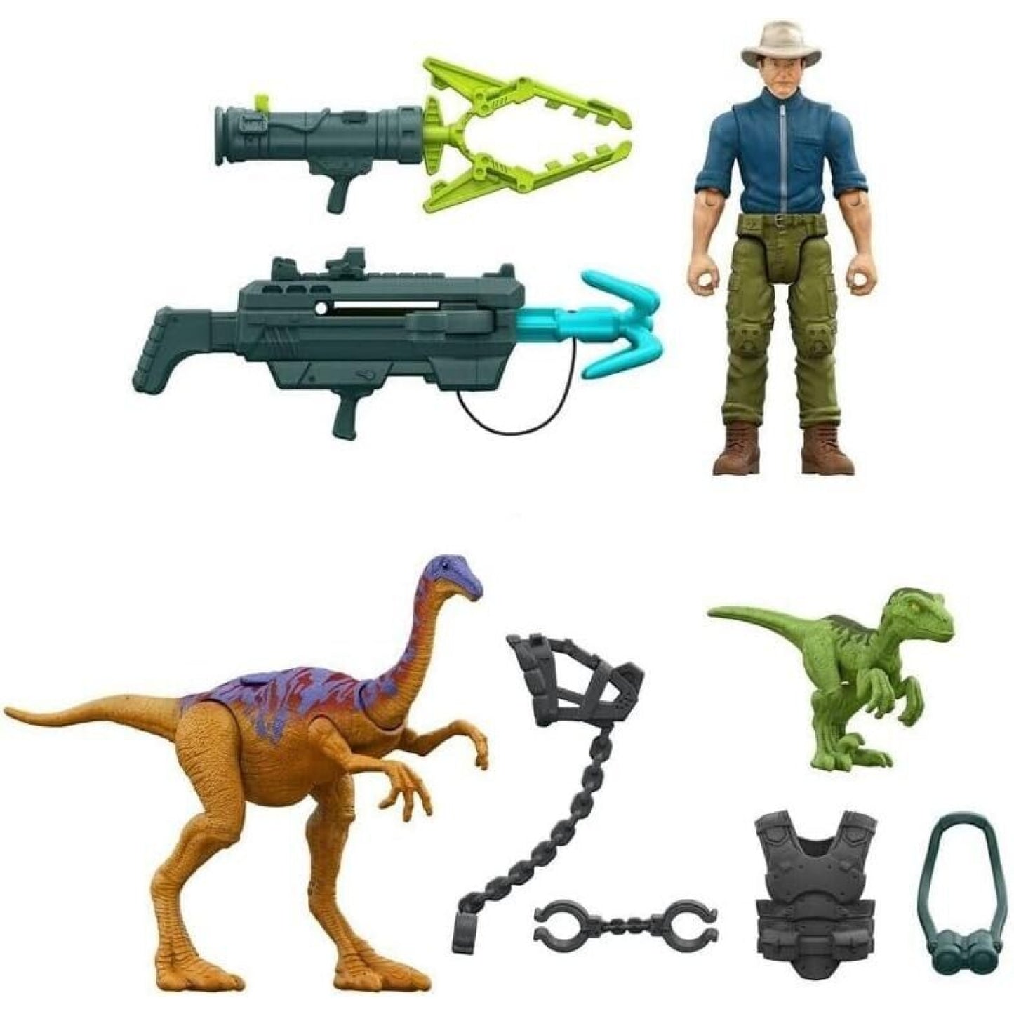 Jurassic Park ’93 Classic - Dr. Alan Grant Tactical Claw Pack Action Figure - Toys & Games:Action Figures & Accessories:Action Figures