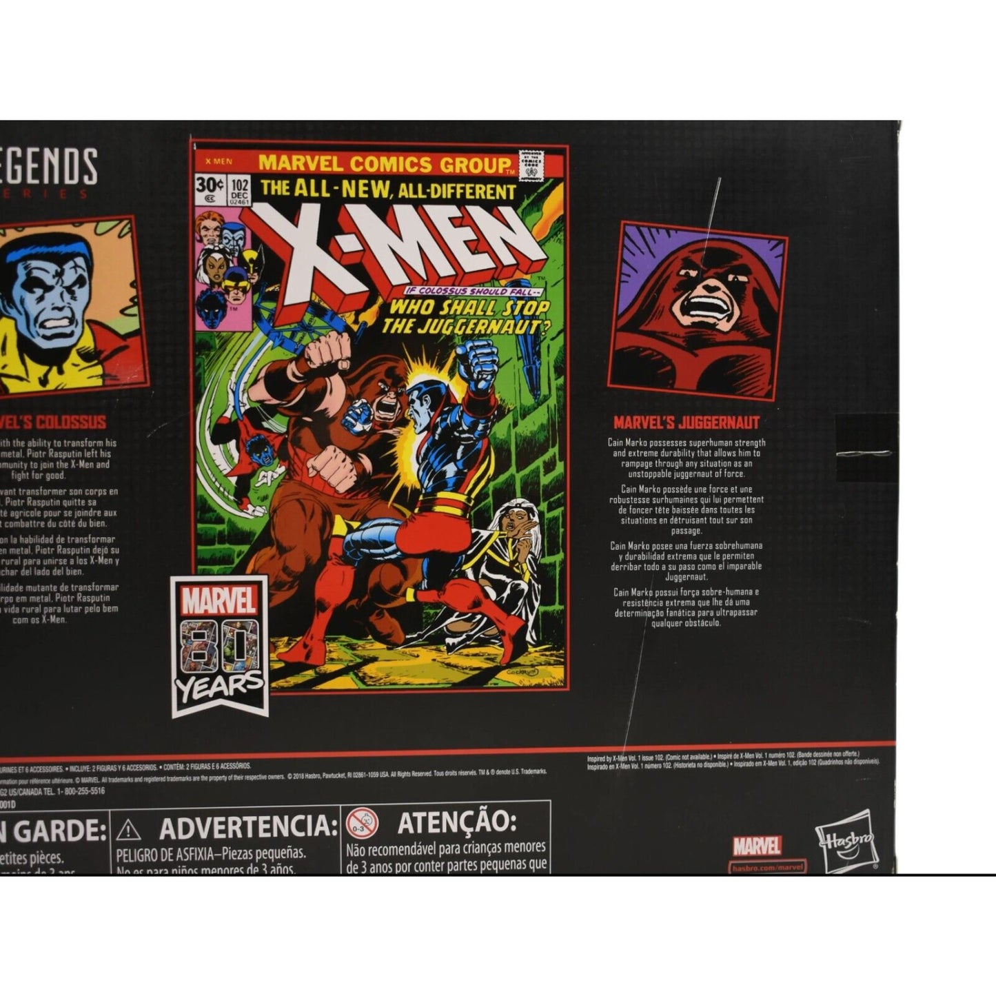 Marvel Legends 80 Years X-Men - Colossus & Juggernaut Action Figure 2-Pack - Toys & Games:Action Figures & Accessories:Action Figures