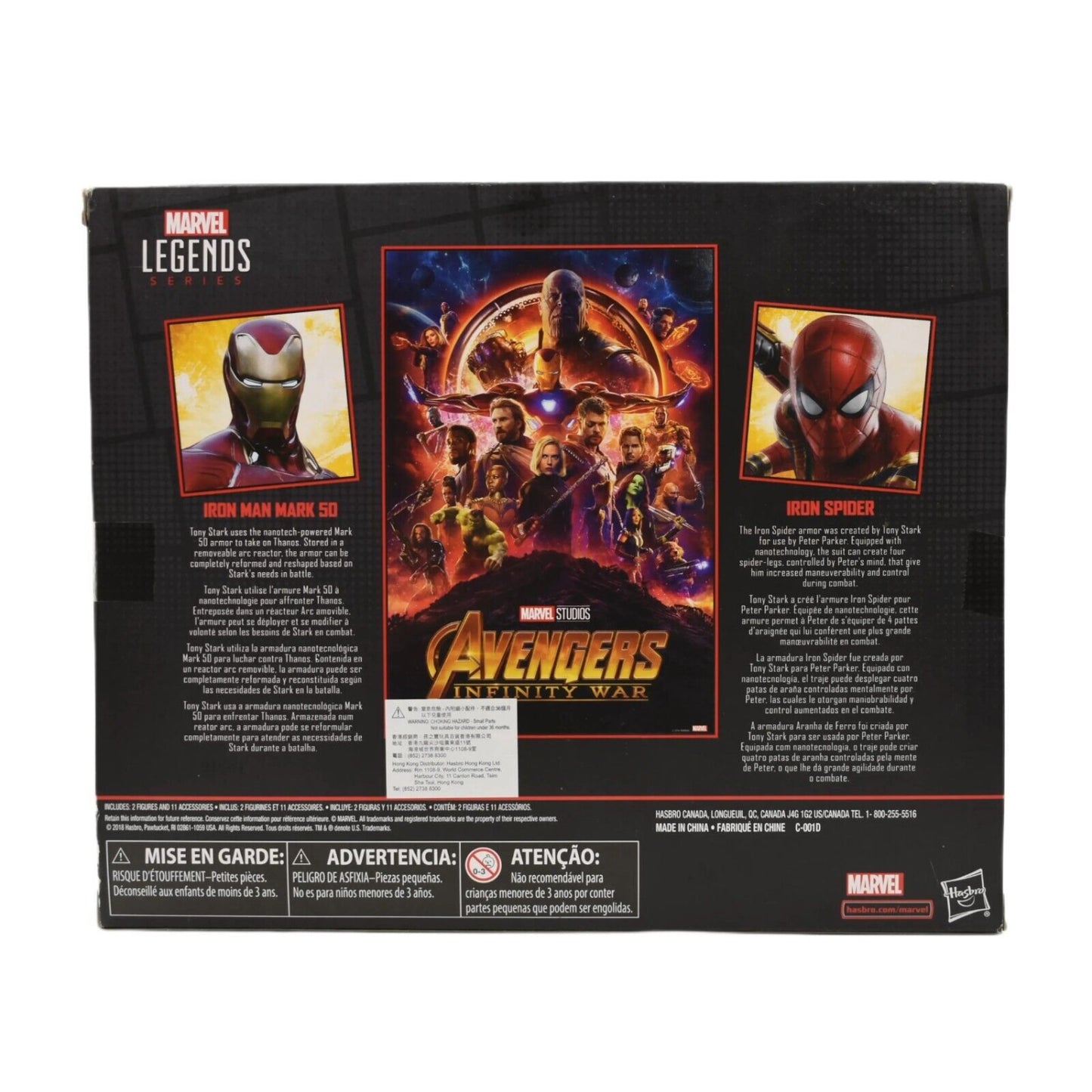 Marvel Legends Avengers - Iron Man Mark 50 & Iron Spider Action Figure 2-Pack - Toys & Games:Action Figures & Accessories:Action Figures