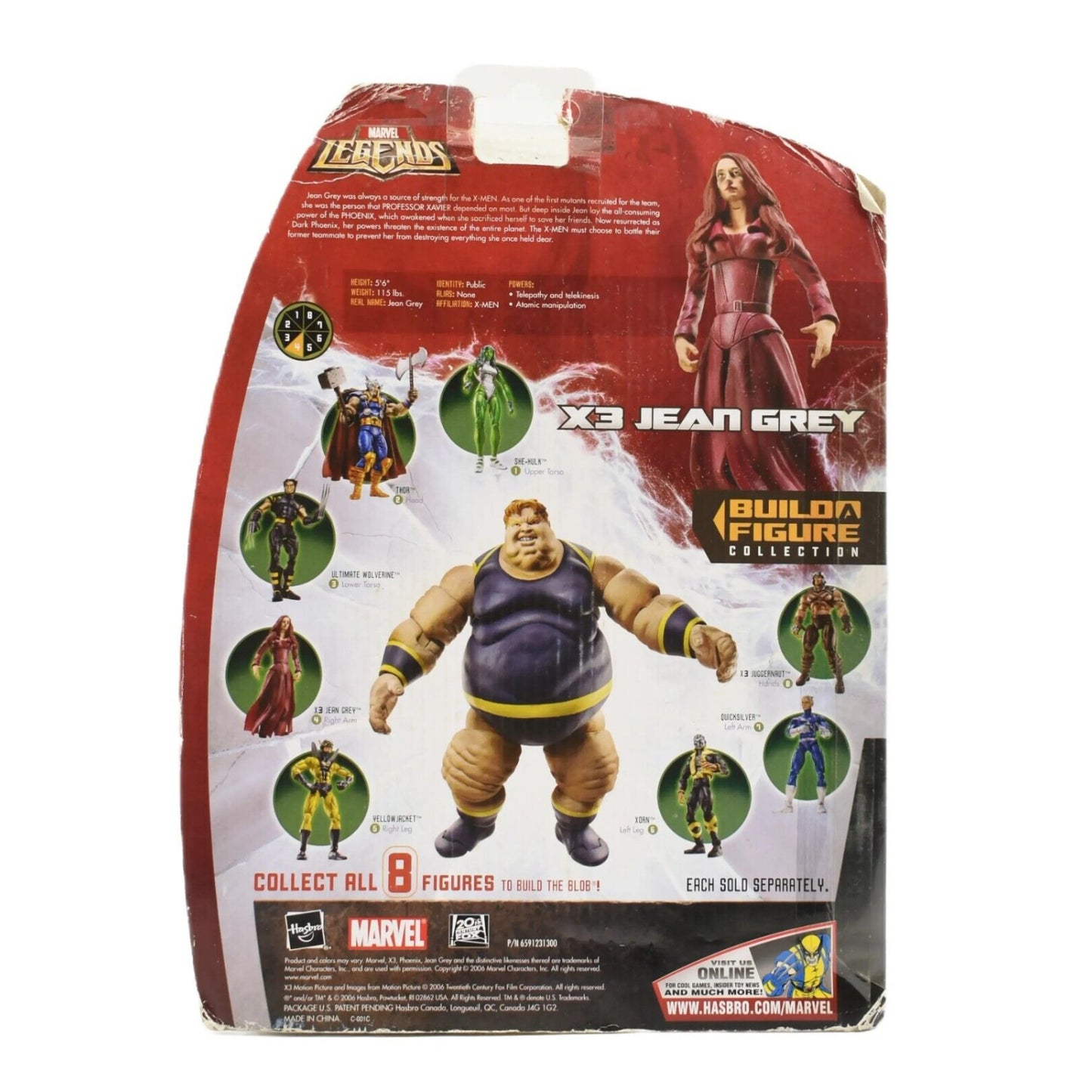 Marvel Legends Blob BAF Series - X-Men X3 Jean Grey Action Figure - Toys & Games:Action Figures & Accessories:Action Figures
