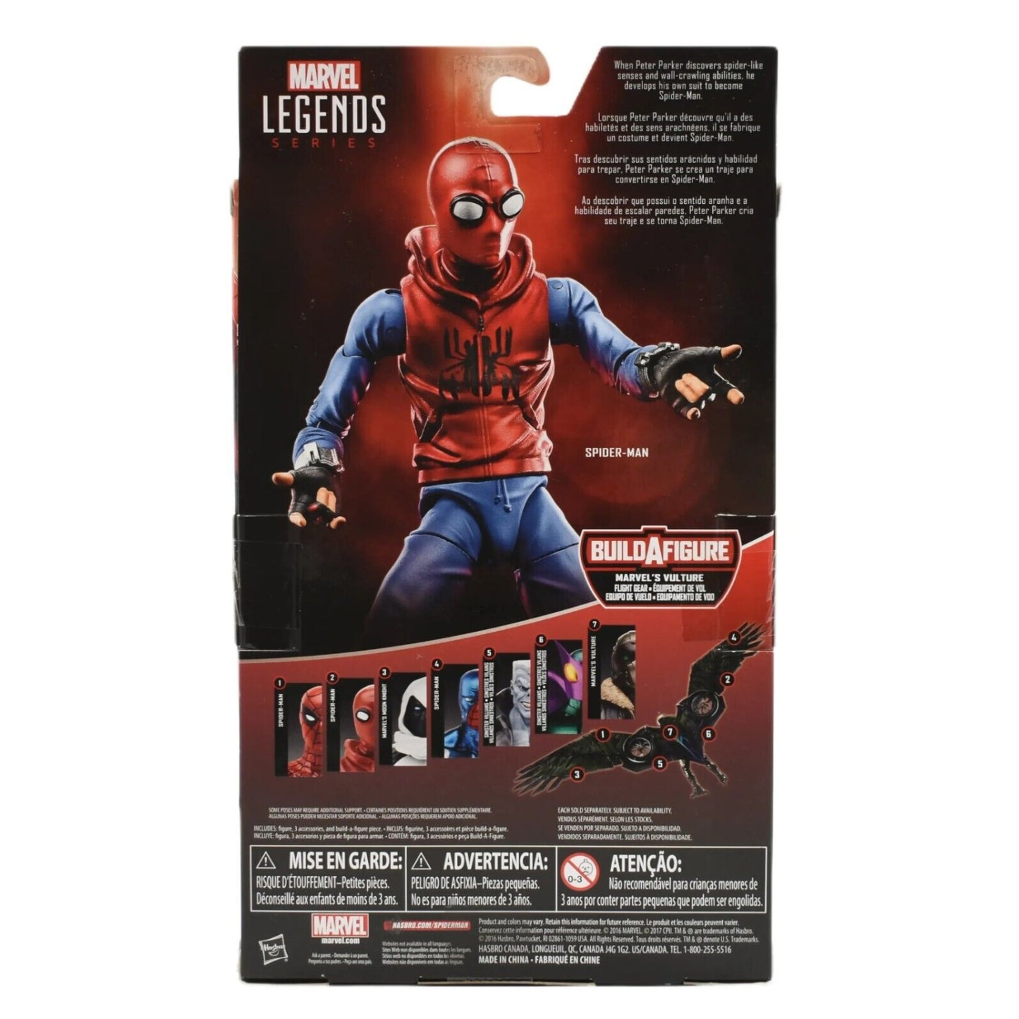 Marvel Legends Flight Gear Vulture BAF Homecoming - Spider-Man (Homemade Suit) - Toys & Games:Action Figures & Accessories:Action Figures