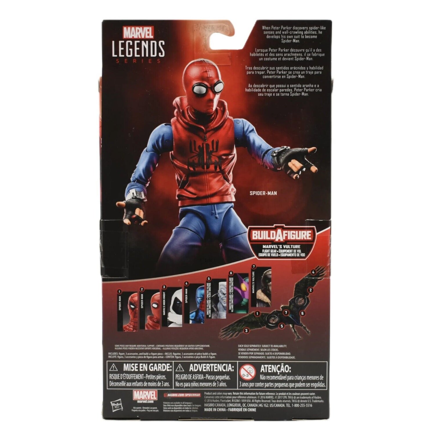 Marvel Legends Flight Gear Vulture BAF Homecoming - Spider-Man (Homemade Suit) - Toys & Games:Action Figures & Accessories:Action Figures