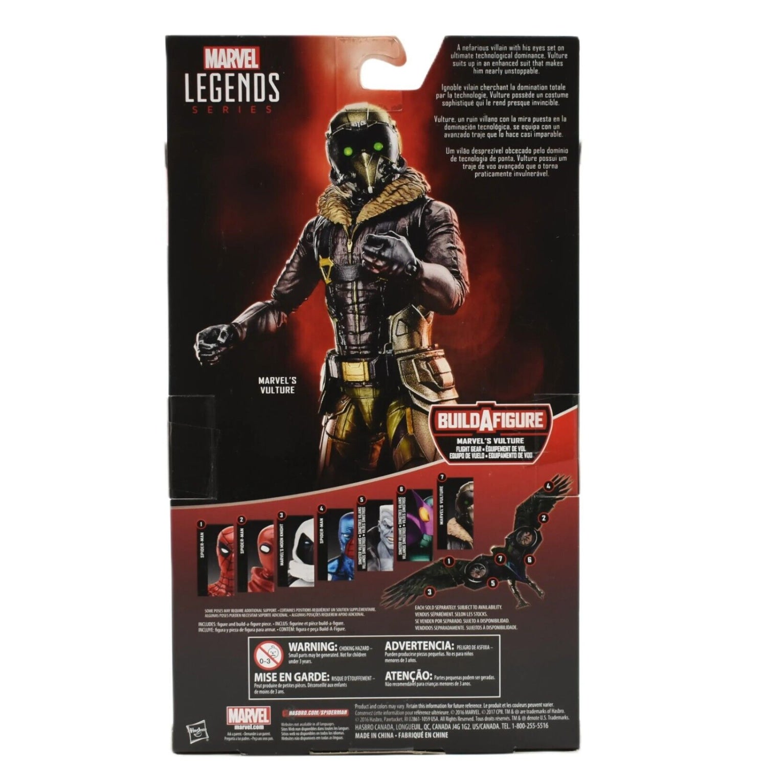 Marvel Legends Flight Gear Vulture BAF Spider-Man Homecoming - Vulture Figure - Toys & Games:Action Figures & Accessories:Action Figures