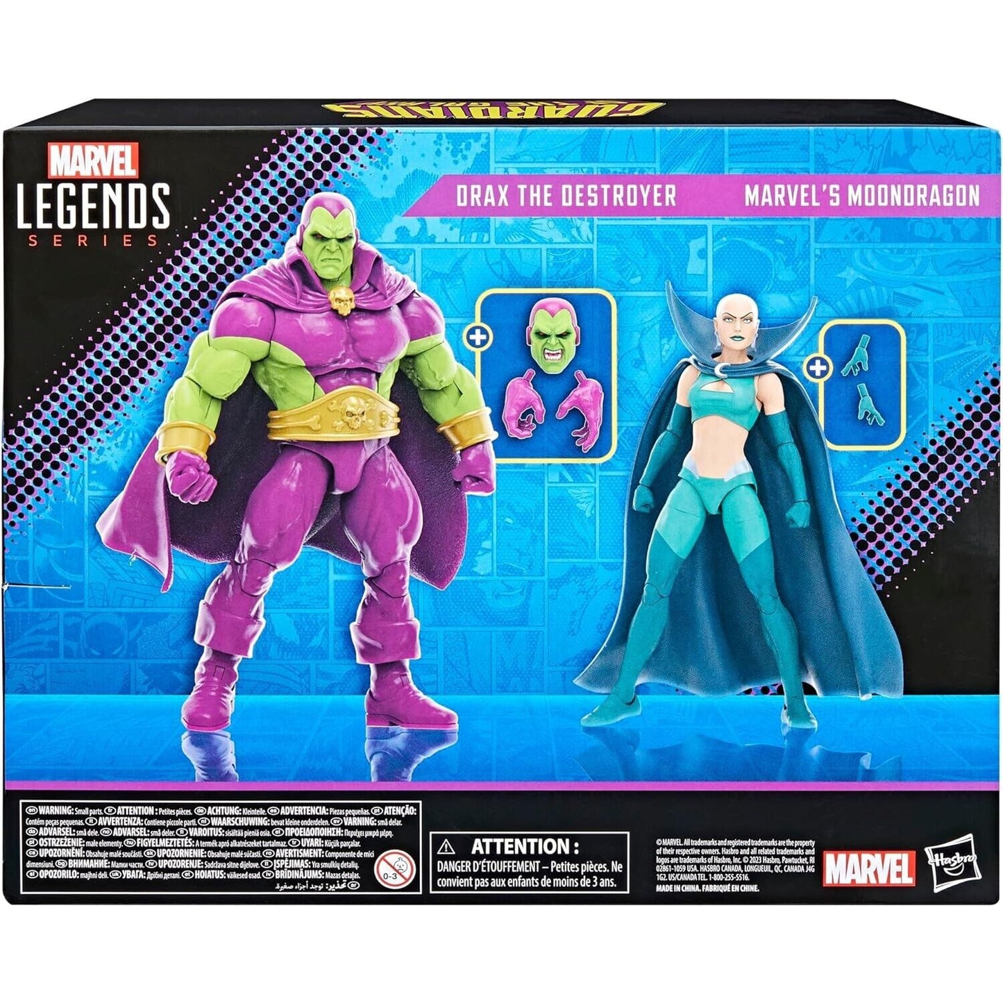 Marvel Legends Guardians of the Galaxy - Drax The Destroyer & Moondragon 2-Pack - Toys & Games:Action Figures & Accessories:Action Figures