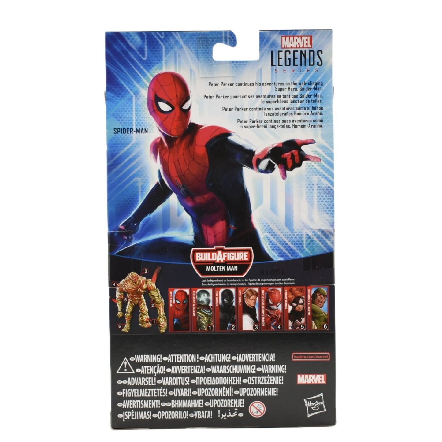 Marvel Legends Molten Man BAF Far From Home - Spider-Man Action Figure - Toys & Games:Action Figures & Accessories:Action Figures