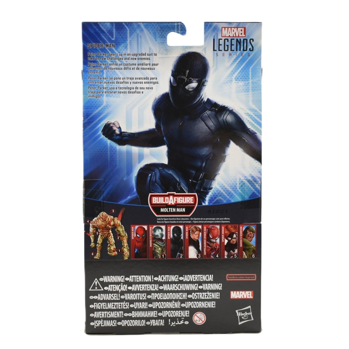 Marvel Legends Molten Man BAF Far From Home - Stealth Suit Spider-Man Figure - Toys & Games:Action Figures & Accessories:Action Figures