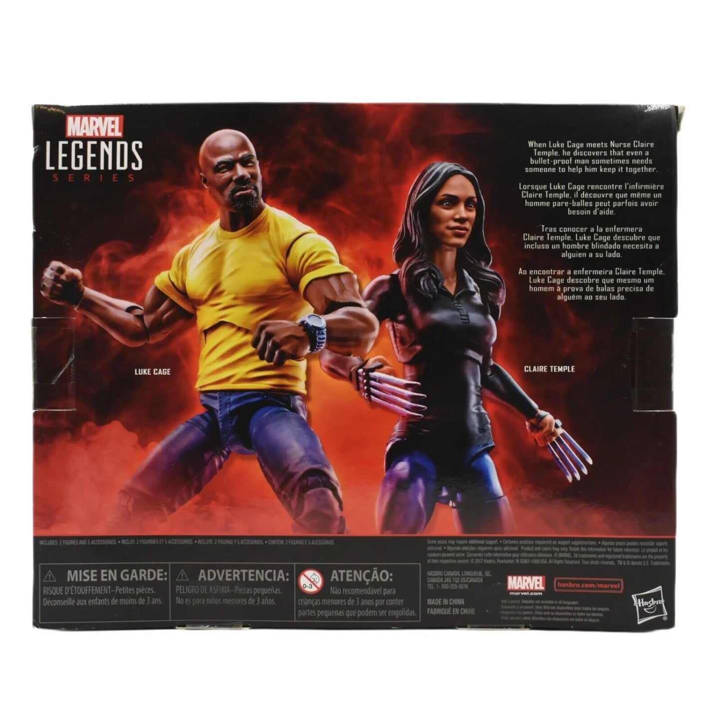 Marvel Legends Series - Luke Cage & Claire Temple Action Figure 2-Pack - Toys & Games:Action Figures & Accessories:Action Figures