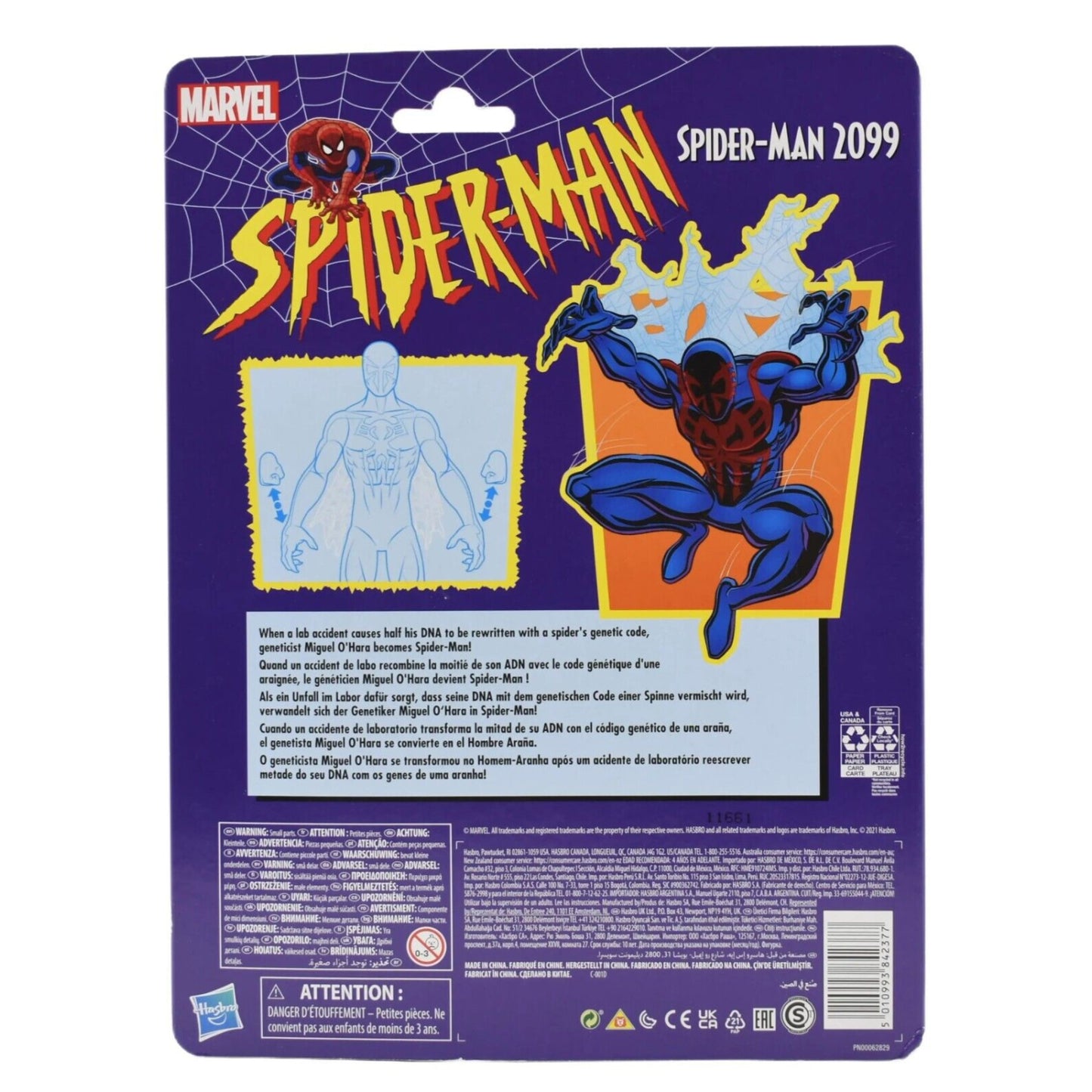 Marvel Legends Spider-Man Retro Wave - Spider-Man 2099 Action Figure - Toys & Games:Action Figures & Accessories:Action Figures