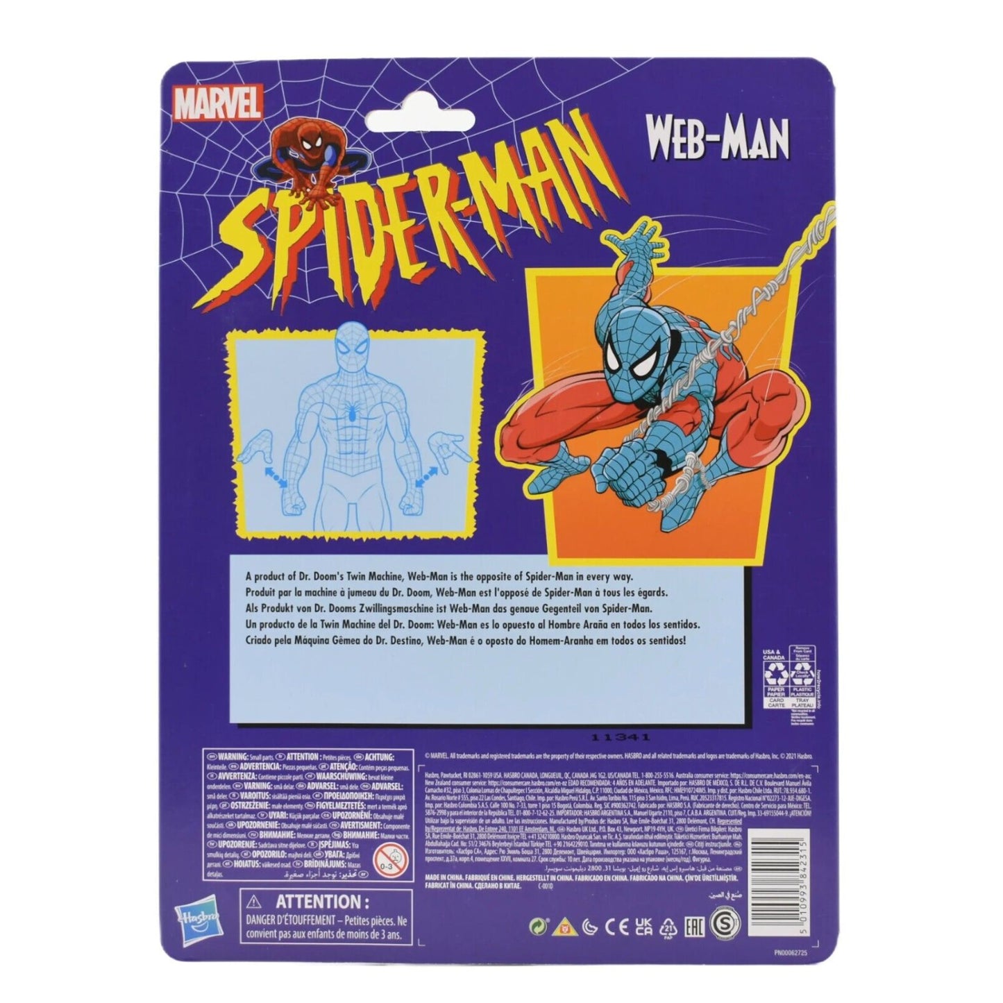 Marvel Legends Spider-Man Retro Wave - Web-Man Action Figure - Toys & Games:Action Figures & Accessories:Action Figures