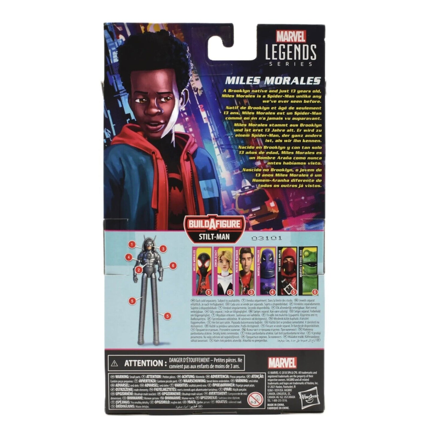 Marvel Legends Stilt-Man BAF Spider-Man Spider-Verse Miles Morales Action Figure - Toys & Games:Action Figures & Accessories:Action Figures