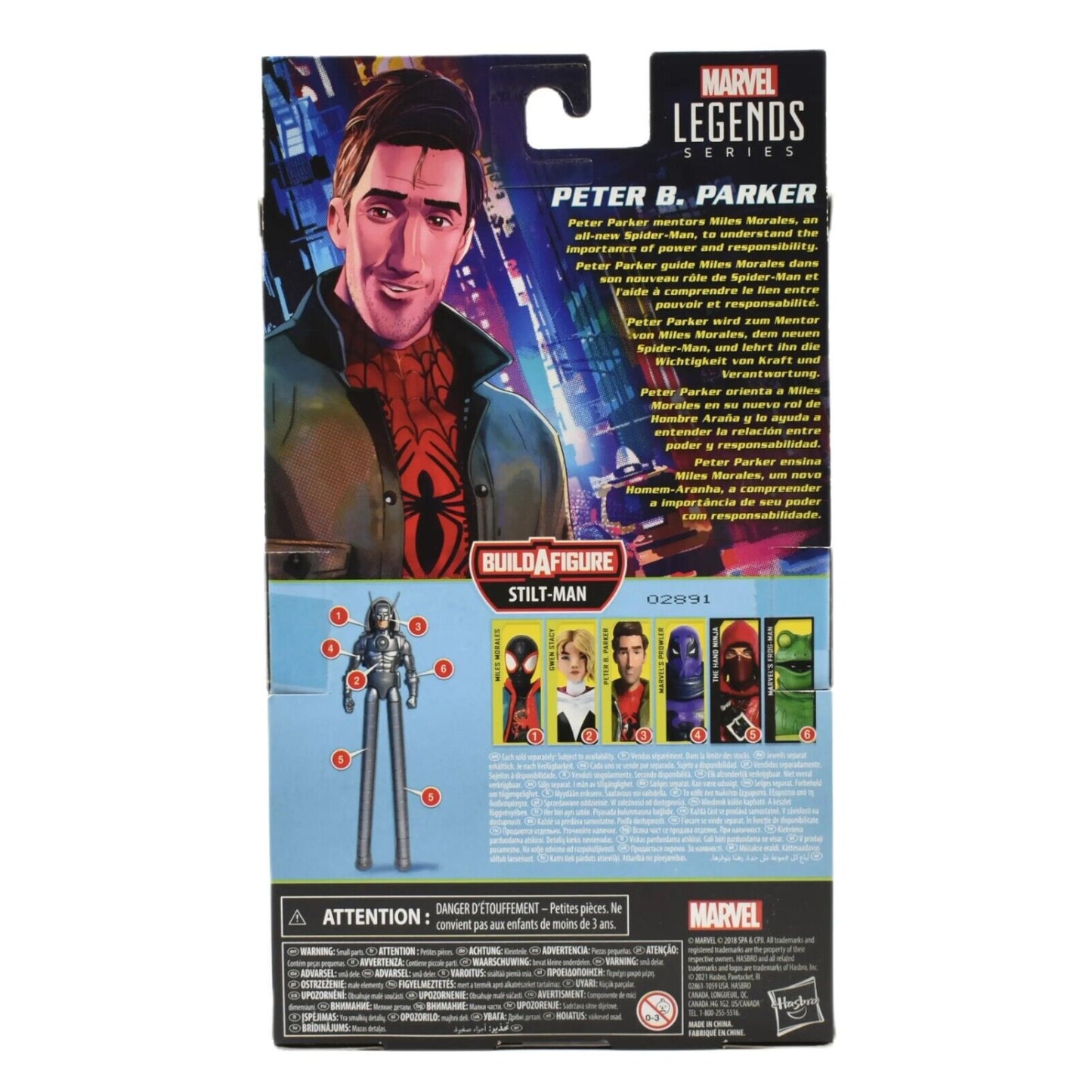 Marvel Legends Stilt-Man BAF Spider-Man Spider-Verse - Peter B. Parker Figure - Toys & Games:Action Figures & Accessories:Action Figures