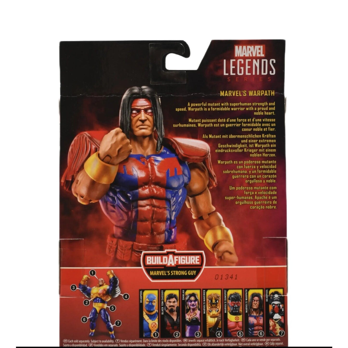 Marvel Legends Strong Guy BAF X-Force Series - Warpath Action Figure - Toys & Games:Action Figures & Accessories:Action Figures