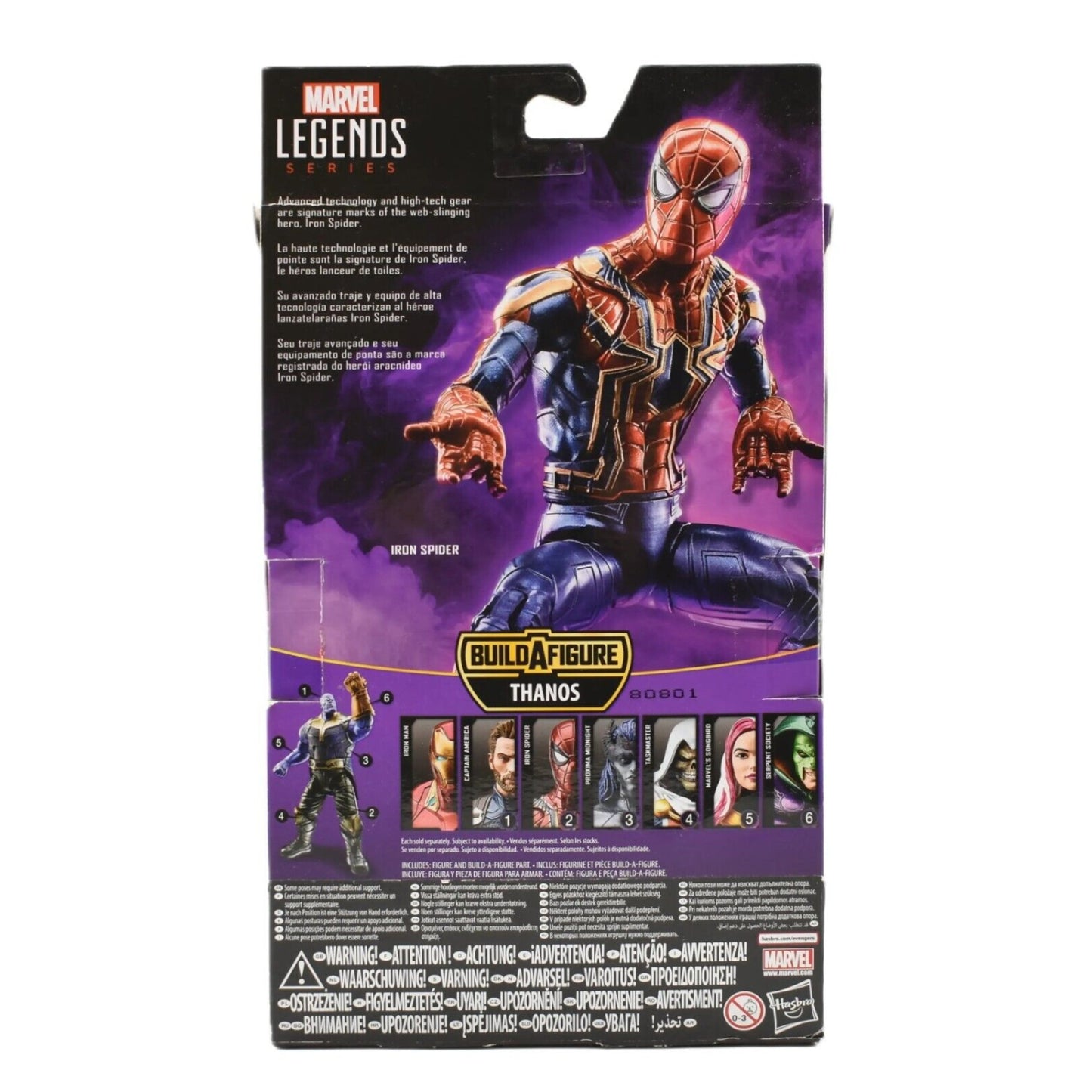 Marvel Legends Thanos BAF Avengers Infinity War Series Iron Spider Action Figure - Toys & Games:Action Figures & Accessories:Action Figures