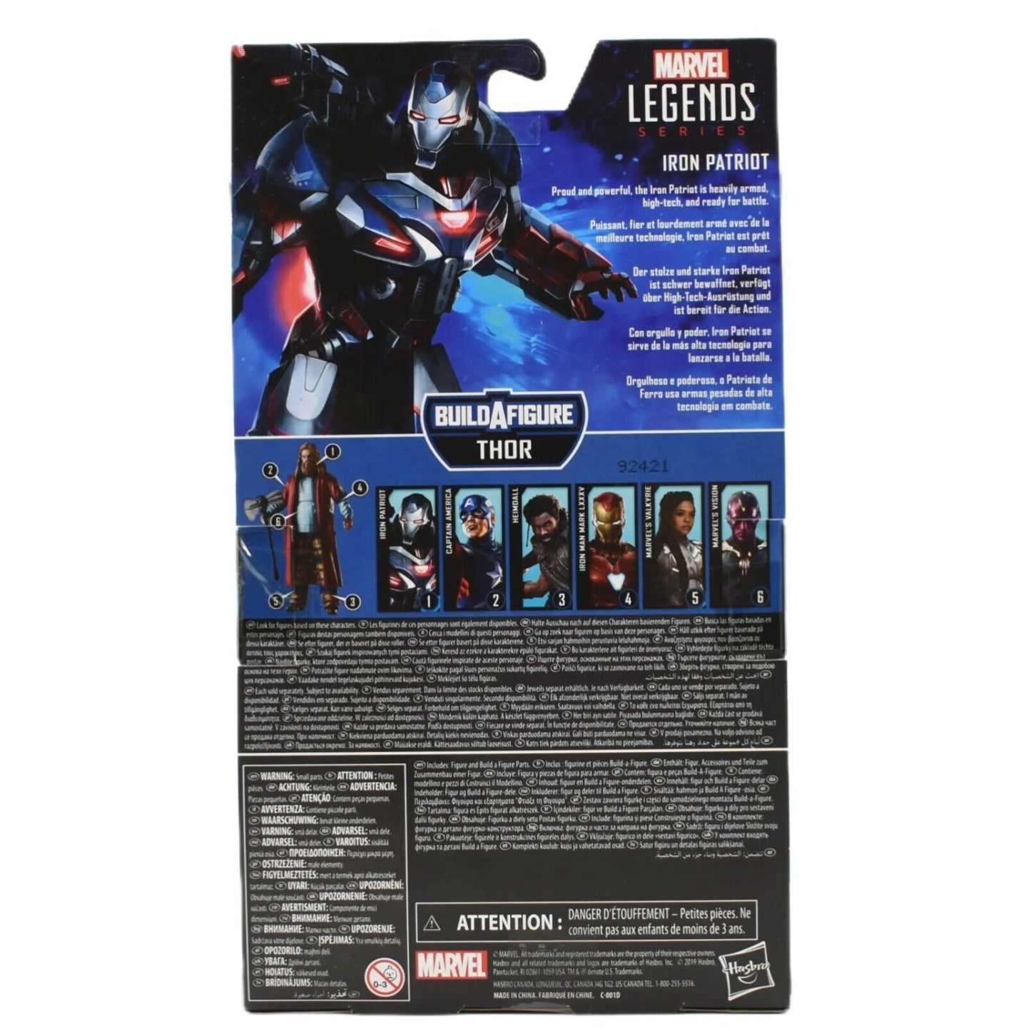 Marvel Legends Thor BAF Avengers Endgame Series - Iron Patriot Action Figure - Toys & Games:Action Figures & Accessories:Action Figures