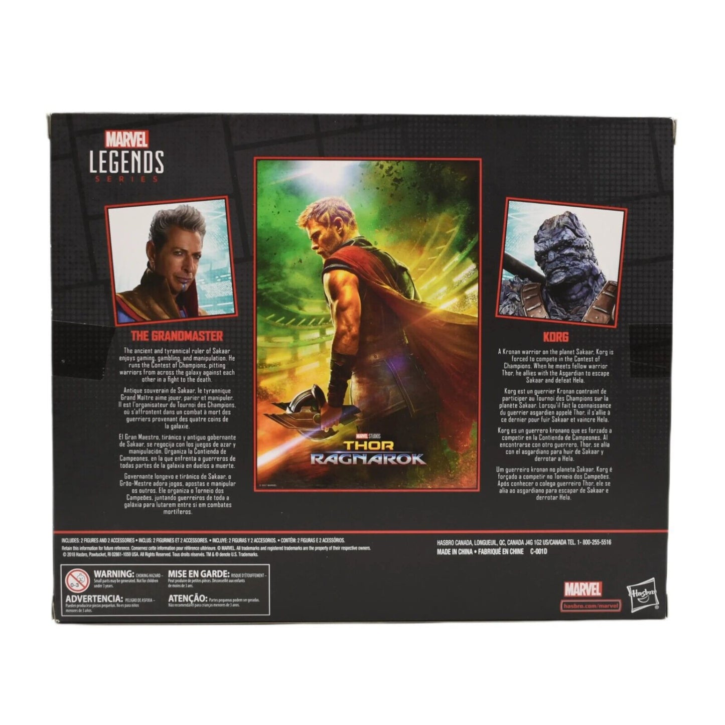 Marvel Legends Thor Ragnarok - The Grandmaster & Korg Action Figure 2-Pack - Toys & Games:Action Figures & Accessories:Action Figures
