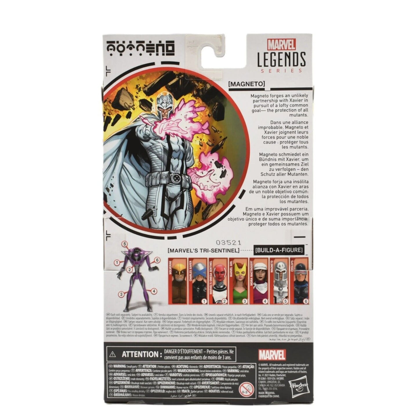 Marvel Legends Tri-Sentinel BAF X-Men Series - Magneto Action Figure - Toys & Games:Action Figures & Accessories:Action Figures