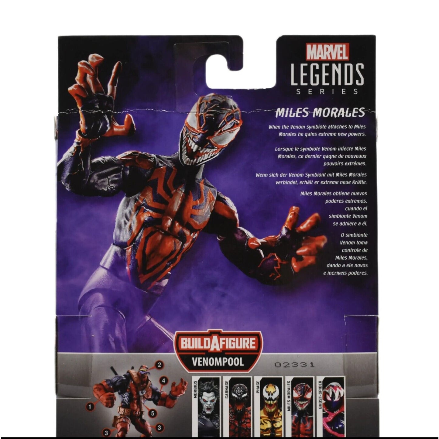 Marvel Legends Venompool BAF Spider-Man Maximum Carnage - Miles Morales Figure - Toys & Games:Action Figures & Accessories:Action Figures