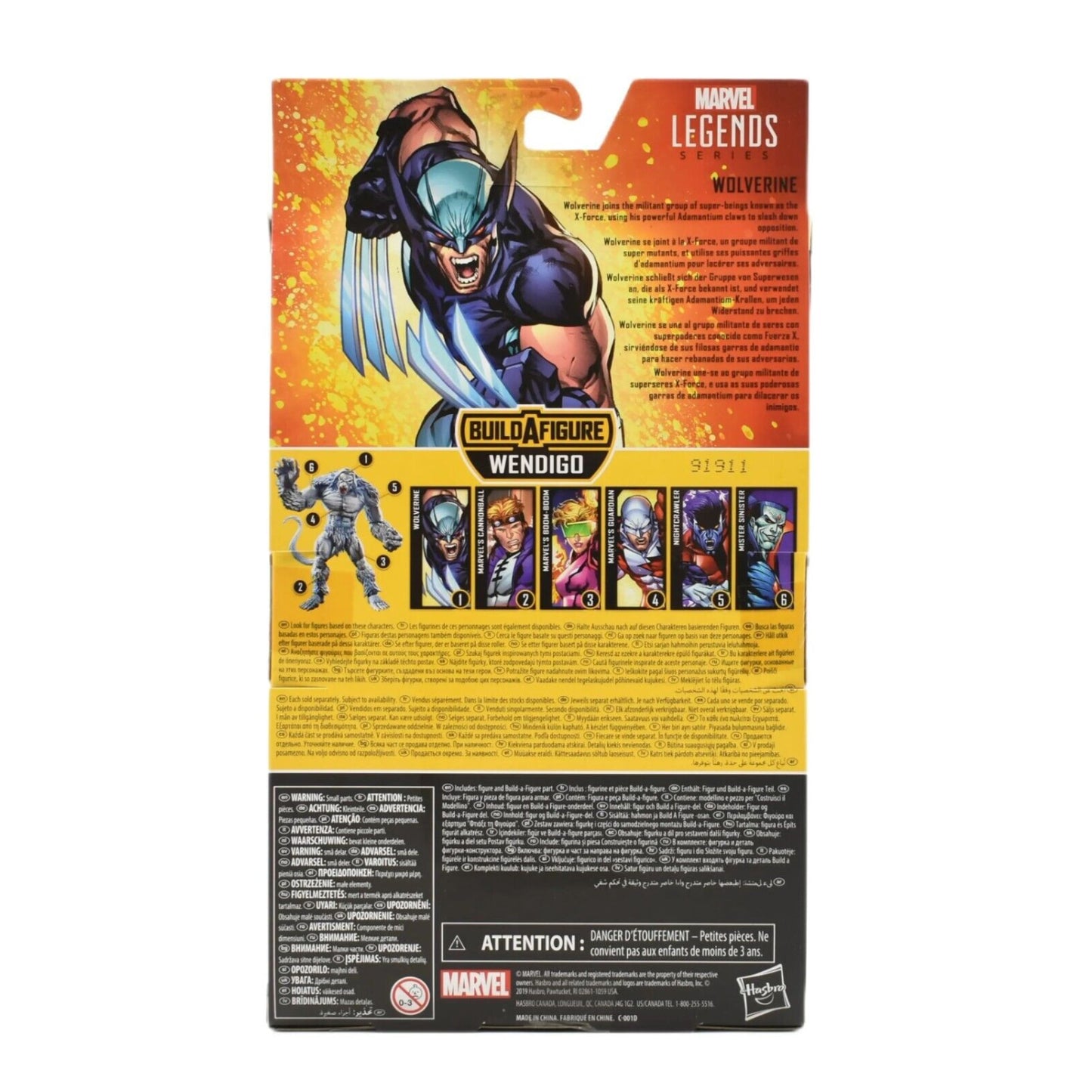 Marvel Legends Wendigo BAF Uncanny X-Force Series - Wolverine Action Figure - Toys & Games:Action Figures & Accessories:Action Figures