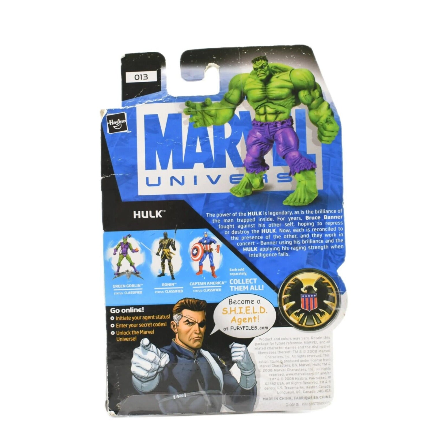 Marvel Universe - No.013 Hulk 3.75’’ Scale Action Figure - Toys & Games:Action Figures & Accessories:Action Figures