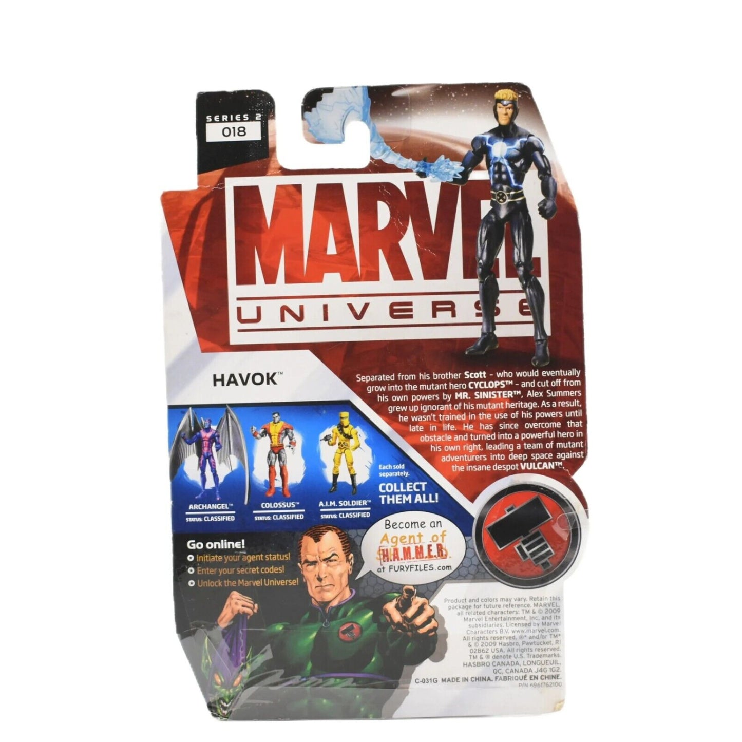 Marvel Universe - No.018 X-Men’s Havok 3.75’’ Scale Action Figure - Toys & Games:Action Figures & Accessories:Action Figures