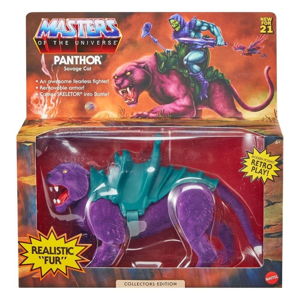 Masters of the Universe Origins Panthor Flocked Collectors Edition Action Figure - Toys & Games:Action Figures & Accessories:Action Figures