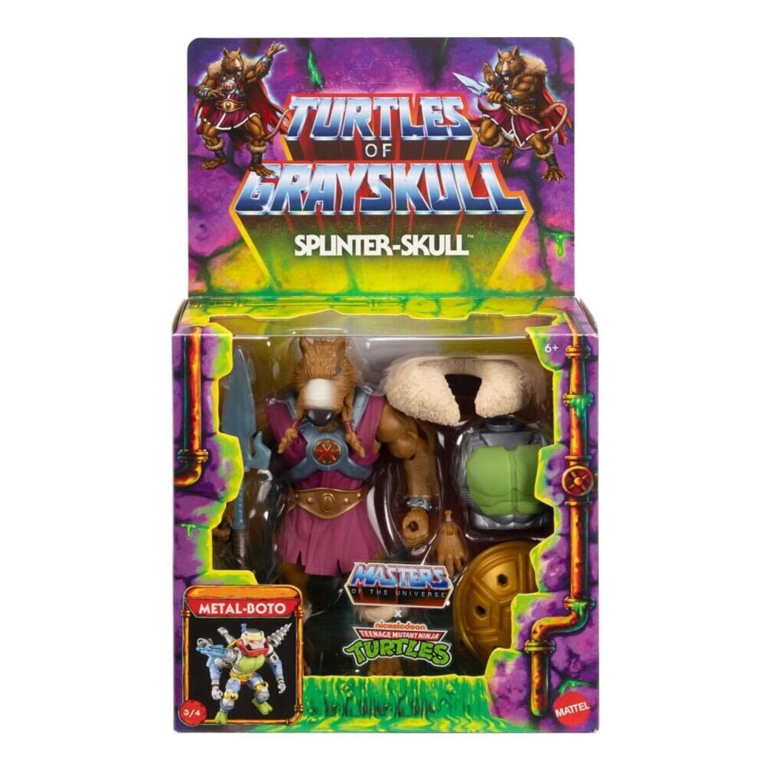 Masters of the Universe Origins Turtles of Grayskull - Splinter-Skull Figure - Toys & Games:Action Figures & Accessories:Action Figures