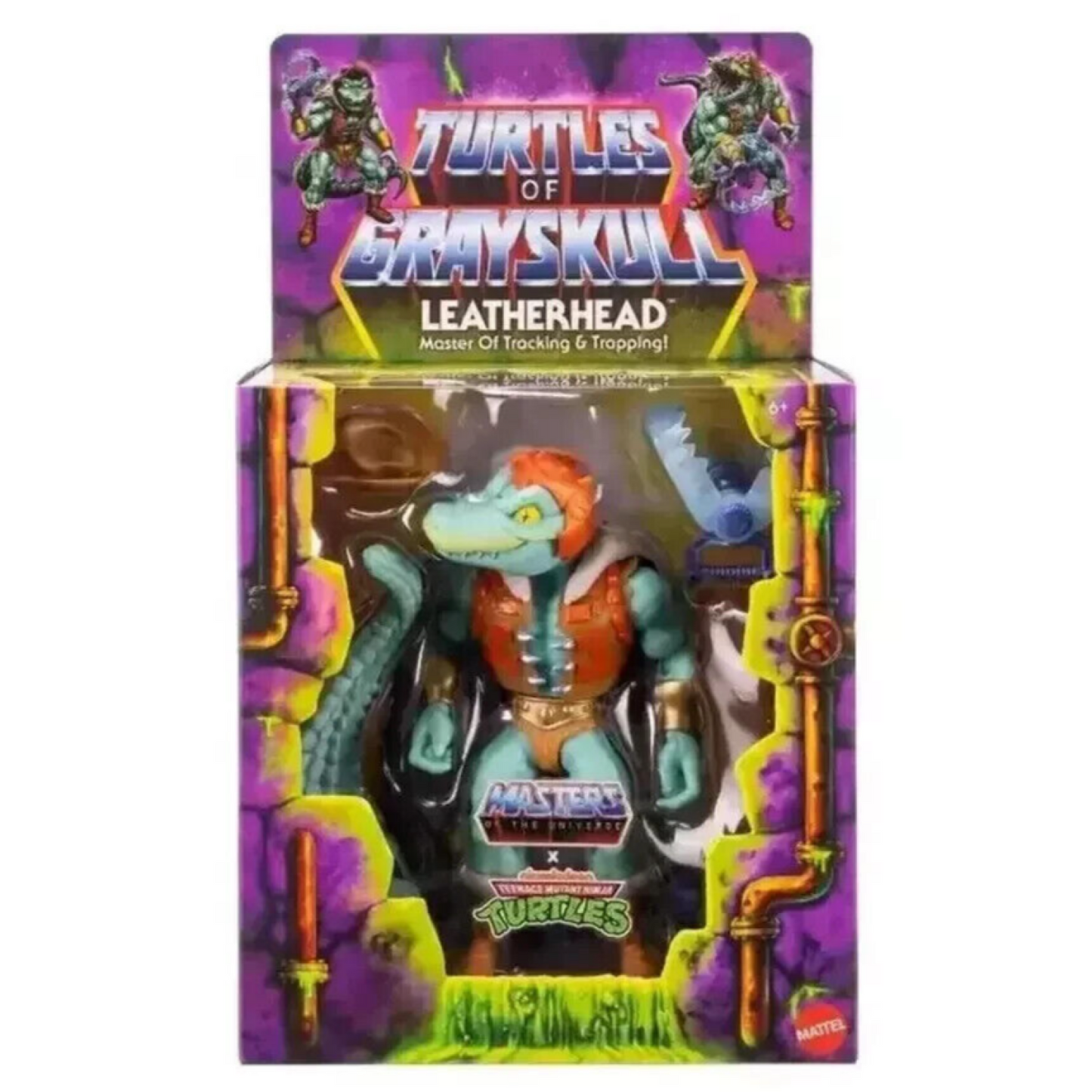 Masters of the Universe x Turtles of Grayskull Leatherhead Deluxe Action Figure - Toys & Games:Action Figures & Accessories:Action Figures