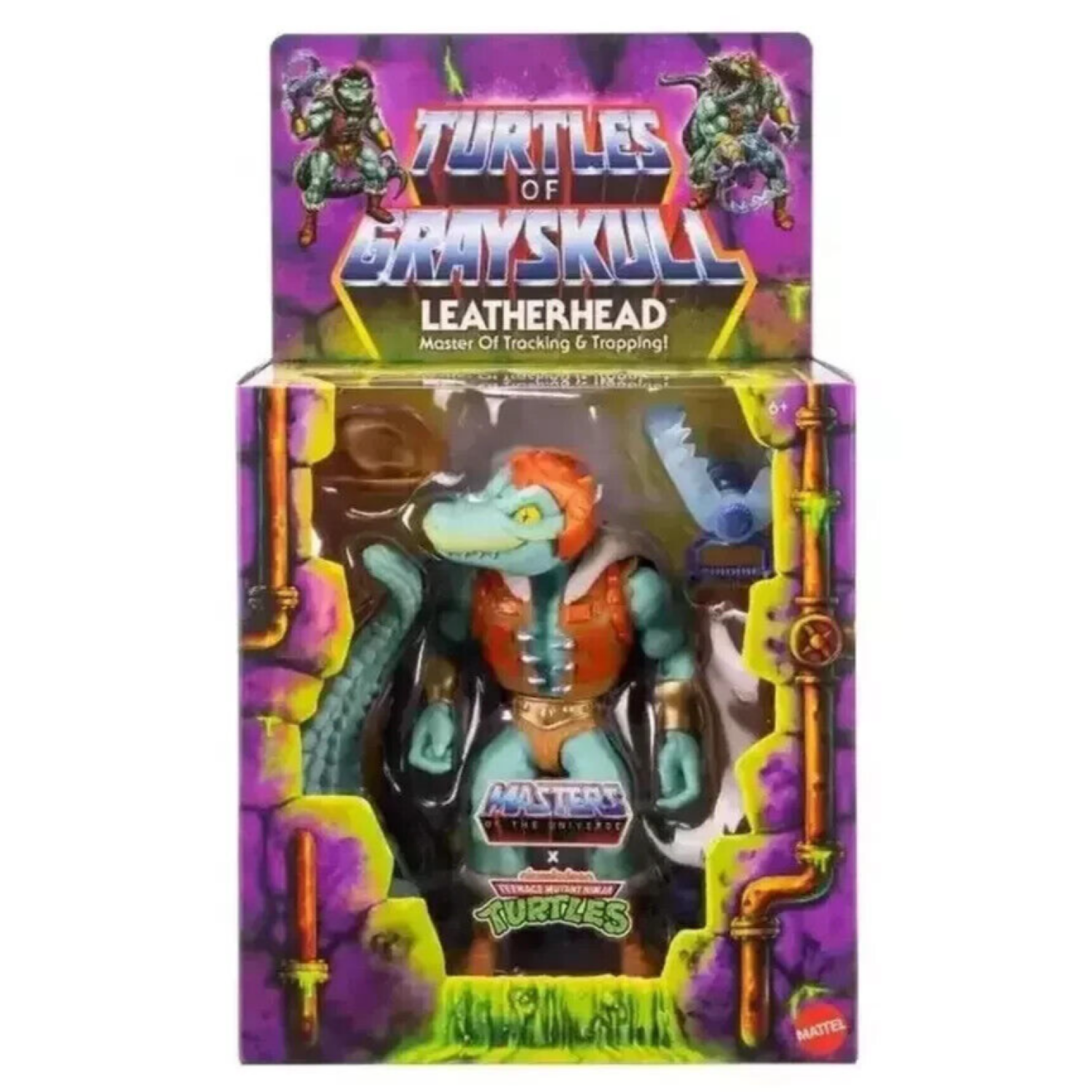 Masters of the Universe x Turtles of Grayskull Leatherhead Deluxe Action Figure - Toys & Games:Action Figures & Accessories:Action Figures