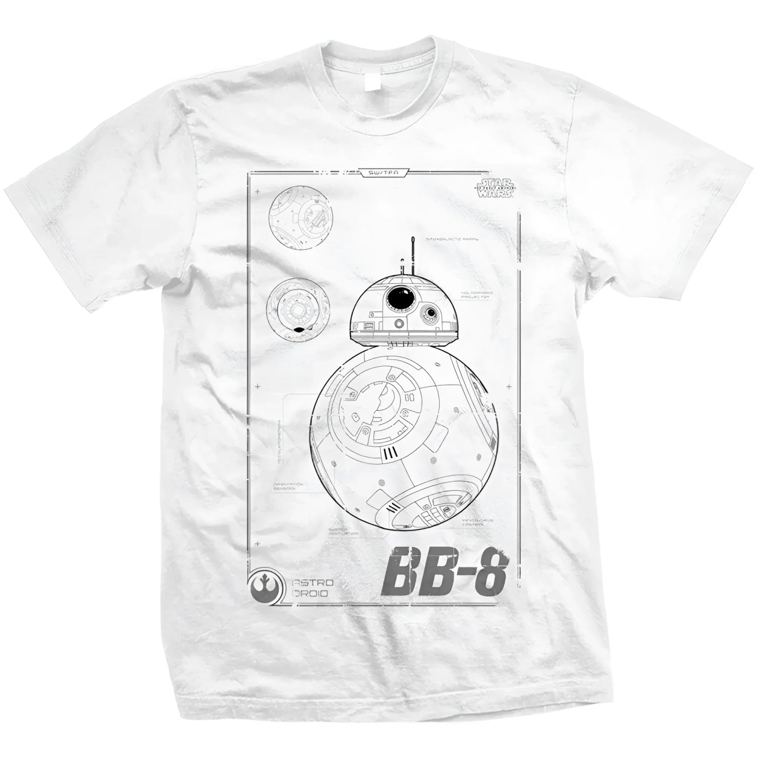 Official Star Wars Episode VII BB-8 Tech Design Motif T-Shirt