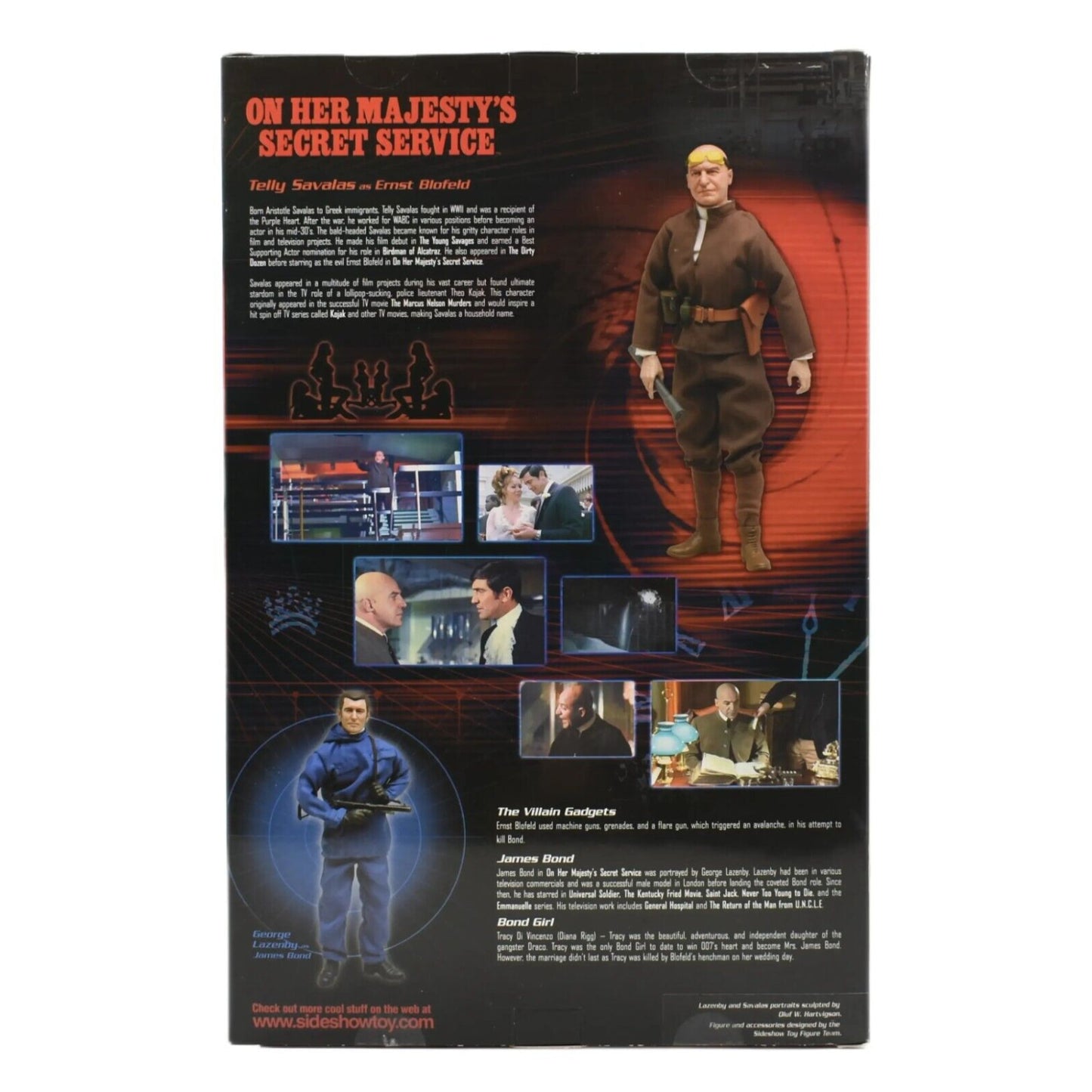Sideshow James Bond Her Majestys Secret Service - Telly Savalas as Ernst Blofeld - Toys & Games:Action Figures & Accessories:Action Figures