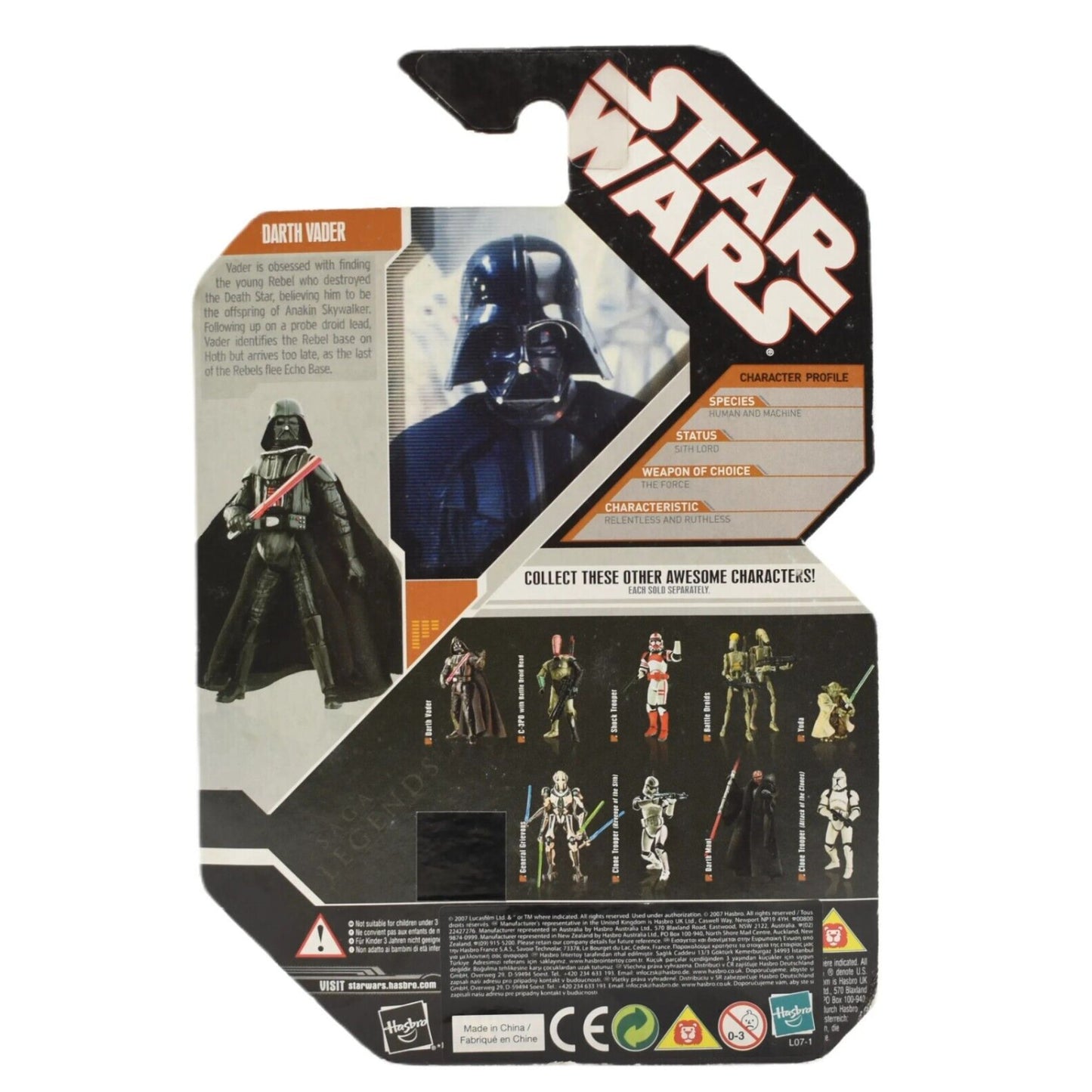 Star Wars 30th Anniversary - Darth Vader (Saga Legends) Action Figure - Toys & Games:Action Figures & Accessories:Action Figures