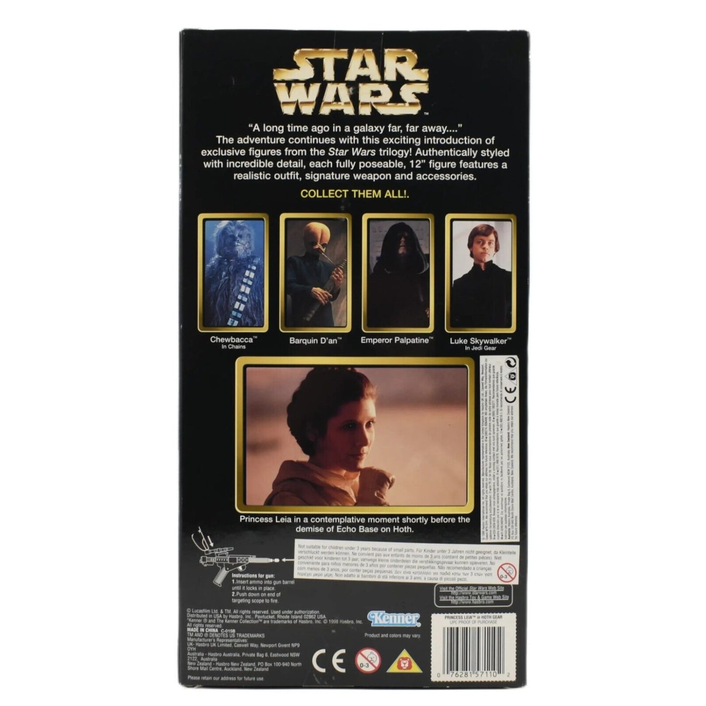 Star Wars Action Collection - Princess Leia in Hoth Gear 12’’ Scale Action Figure - Toys & Games:Action Figures & Accessories:Action Figures