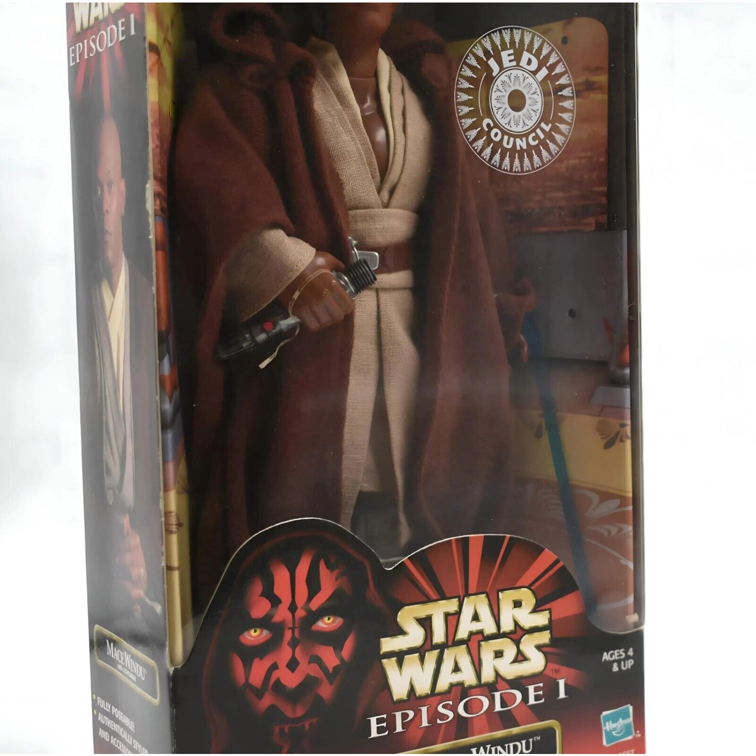 Star Wars Episode 1 - Jedi Council Mace Windu 12’’ Action Figure - Toys & Games:Action Figures & Accessories:Action Figures