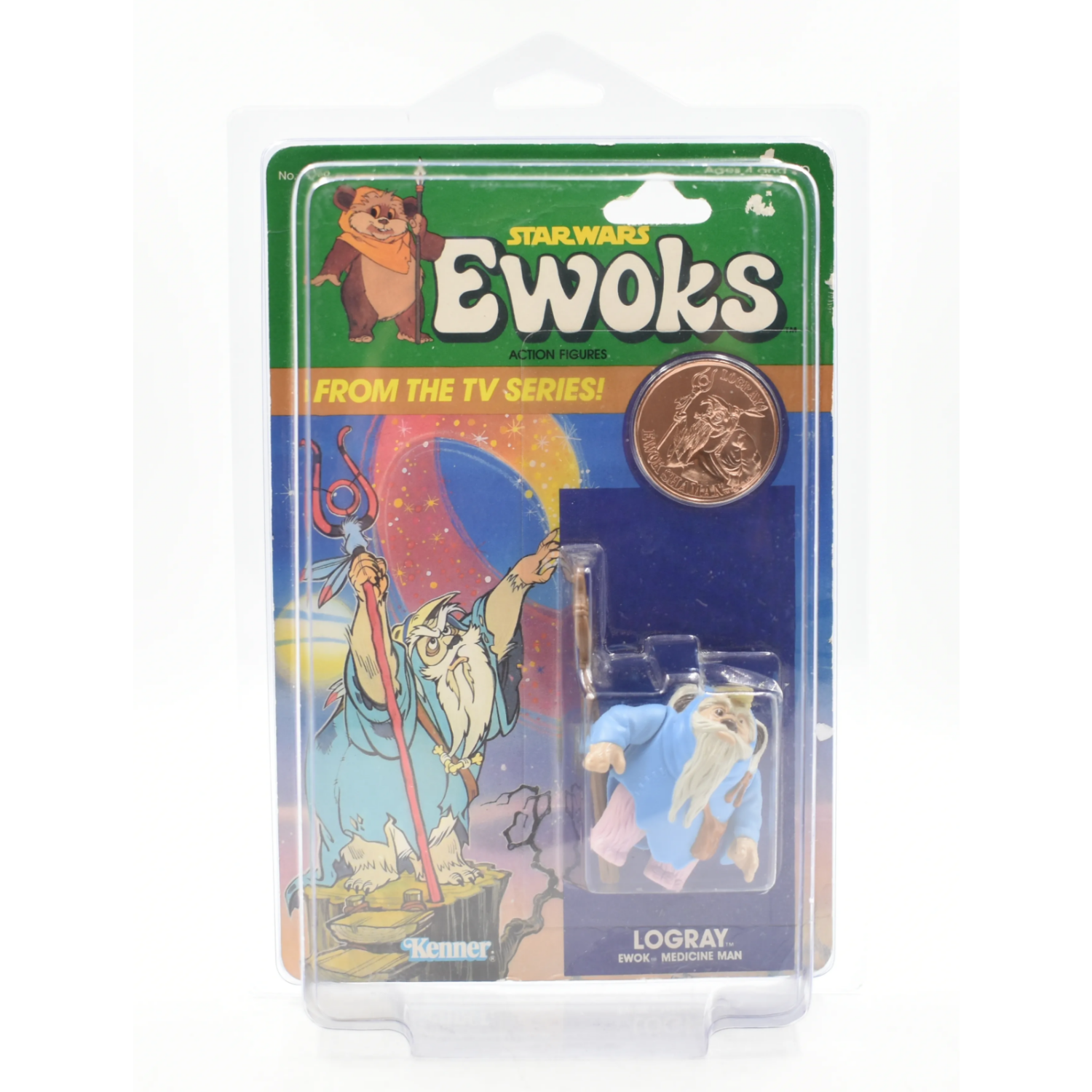 Star Wars Ewok The TV Series - Logray Ewok Medicine Man Action Figure - Toys & Games:Action Figures & Accessories:Action Figures