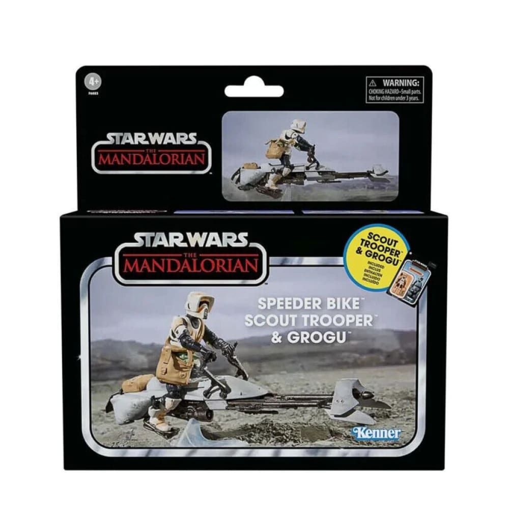 Star Wars Mandalorian The Vintage Collection Speeder Bike Scout Trooper & Grogu - Toys Games:Action Figures Accessories:Action