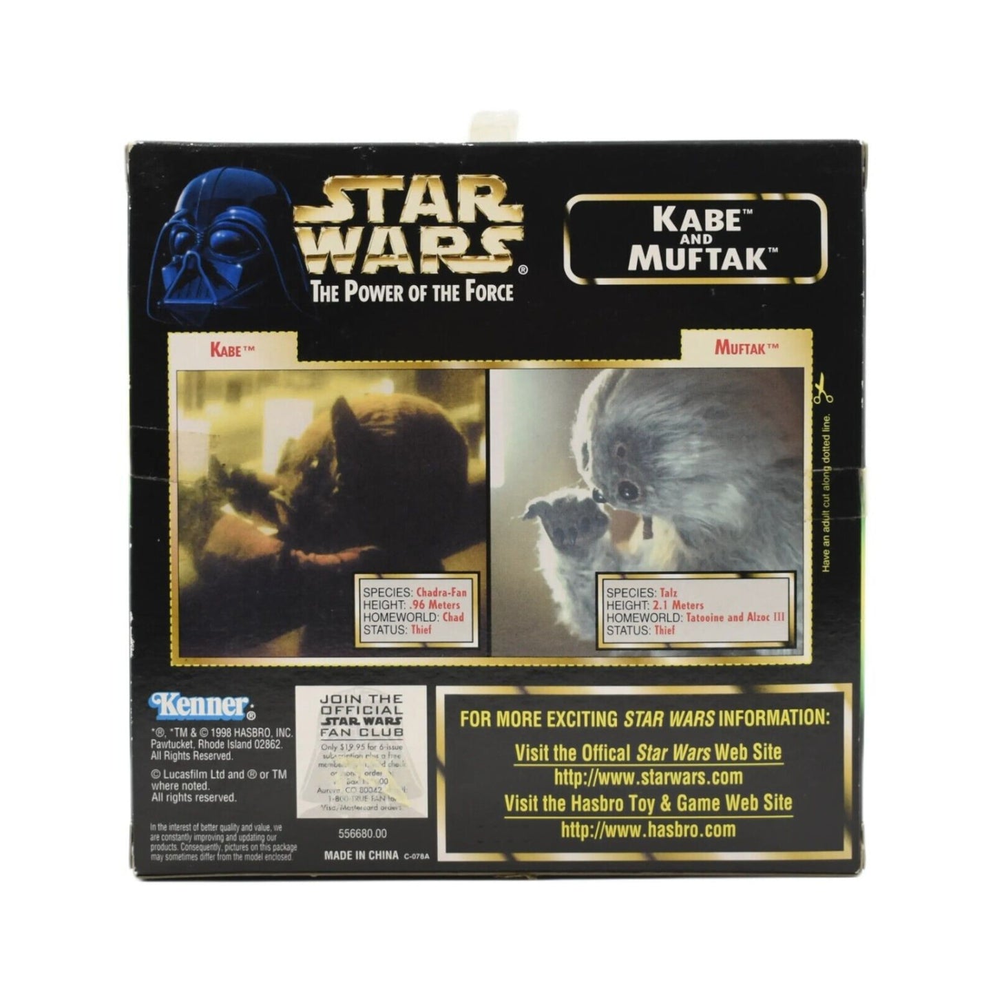 Star Wars Power of The Force - Kabe and Muftak Action Figure 2-Pack - Toys & Games:Action Figures & Accessories:Action Figures