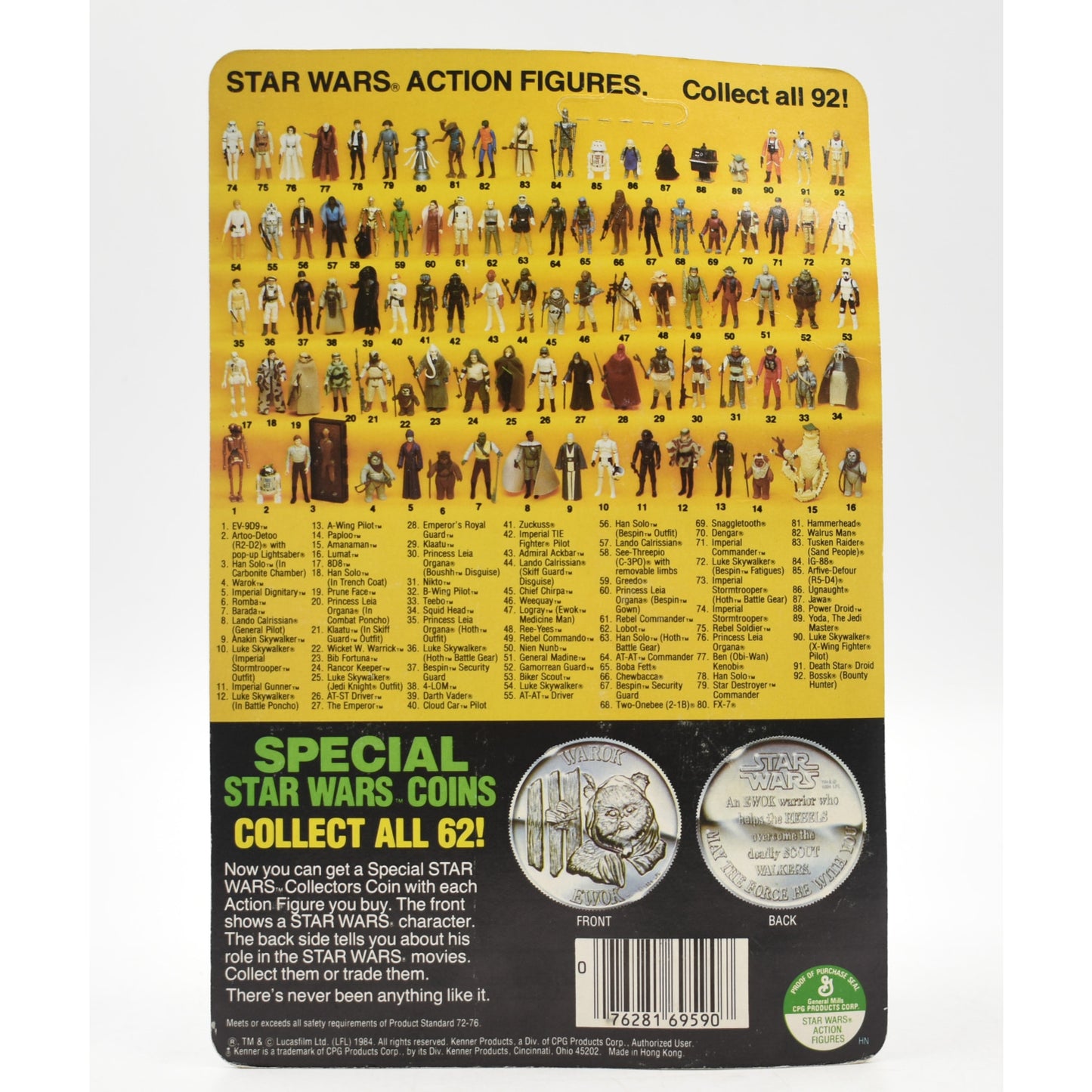 Star Wars Power of The Force Last 17 - Warok Action Figure & Special Collector Coin - Toys & Games:Action Figures & Accessories:Action