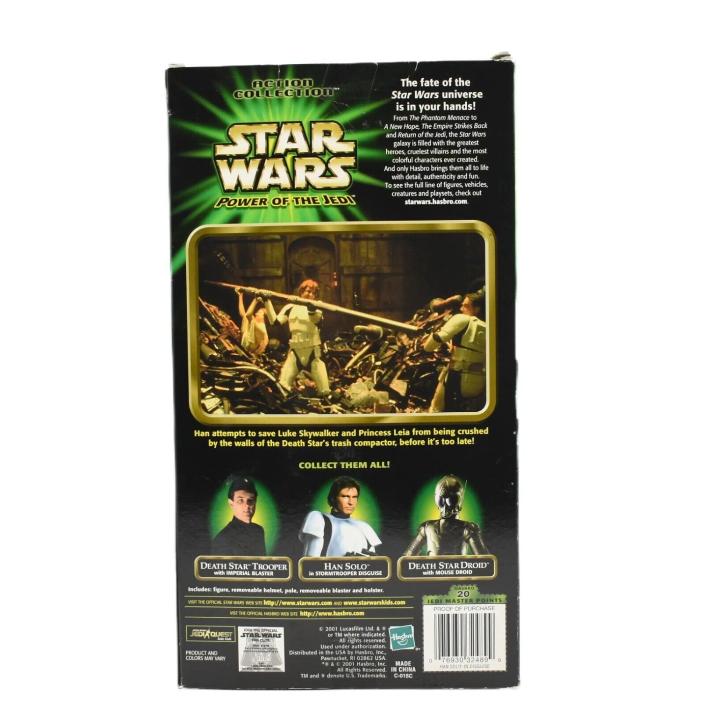 Star Wars Power of The Jedi Han Solo in Stormtrooper Disguise 12’’ Action Figure - Toys & Games:Action Figures & Accessories:Action Figures