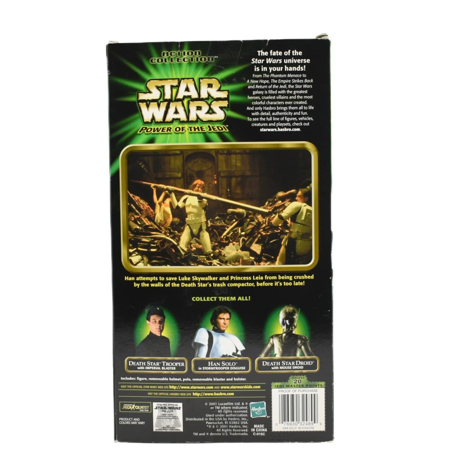Star Wars Power of The Jedi Han Solo in Stormtrooper Disguise 12’’ Action Figure - Toys & Games:Action Figures & Accessories:Action Figures