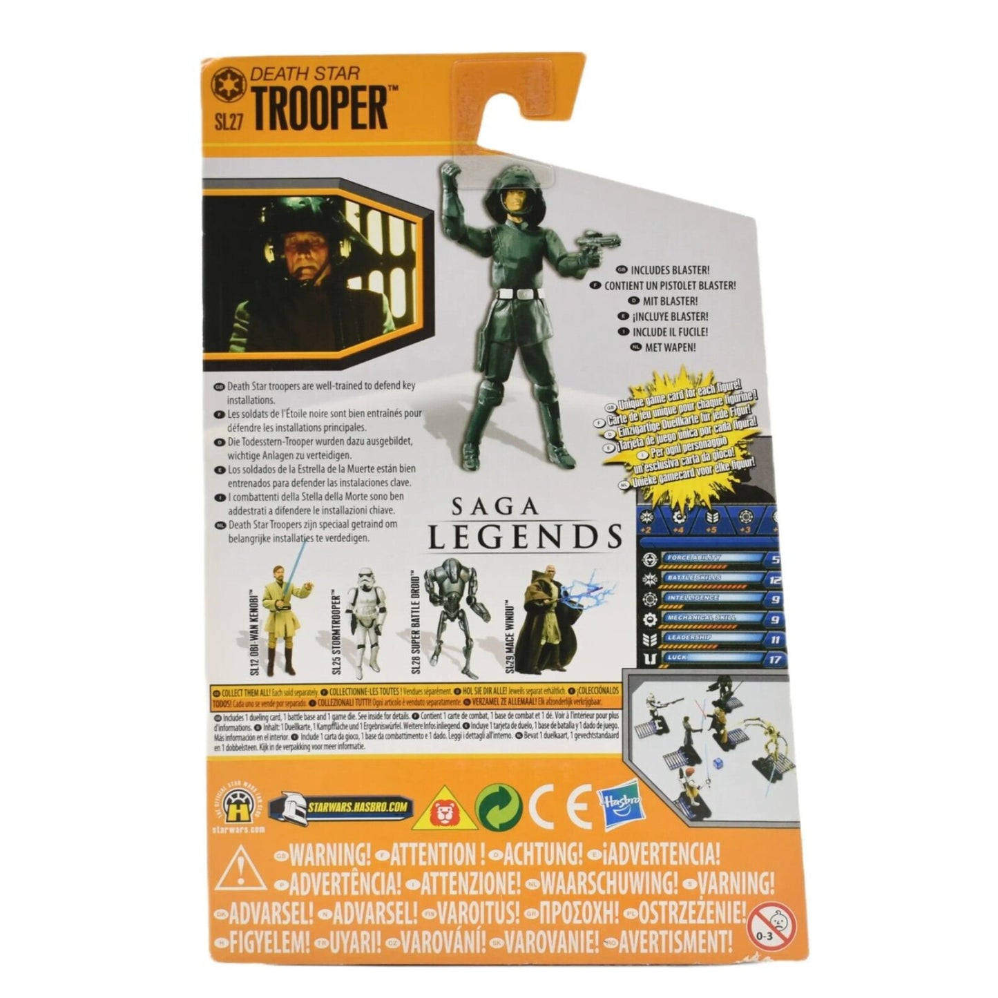 Star Wars Saga Legends - Death Star Trooper Action Figure SL27 - Toys & Games:Action Figures & Accessories:Action Figures