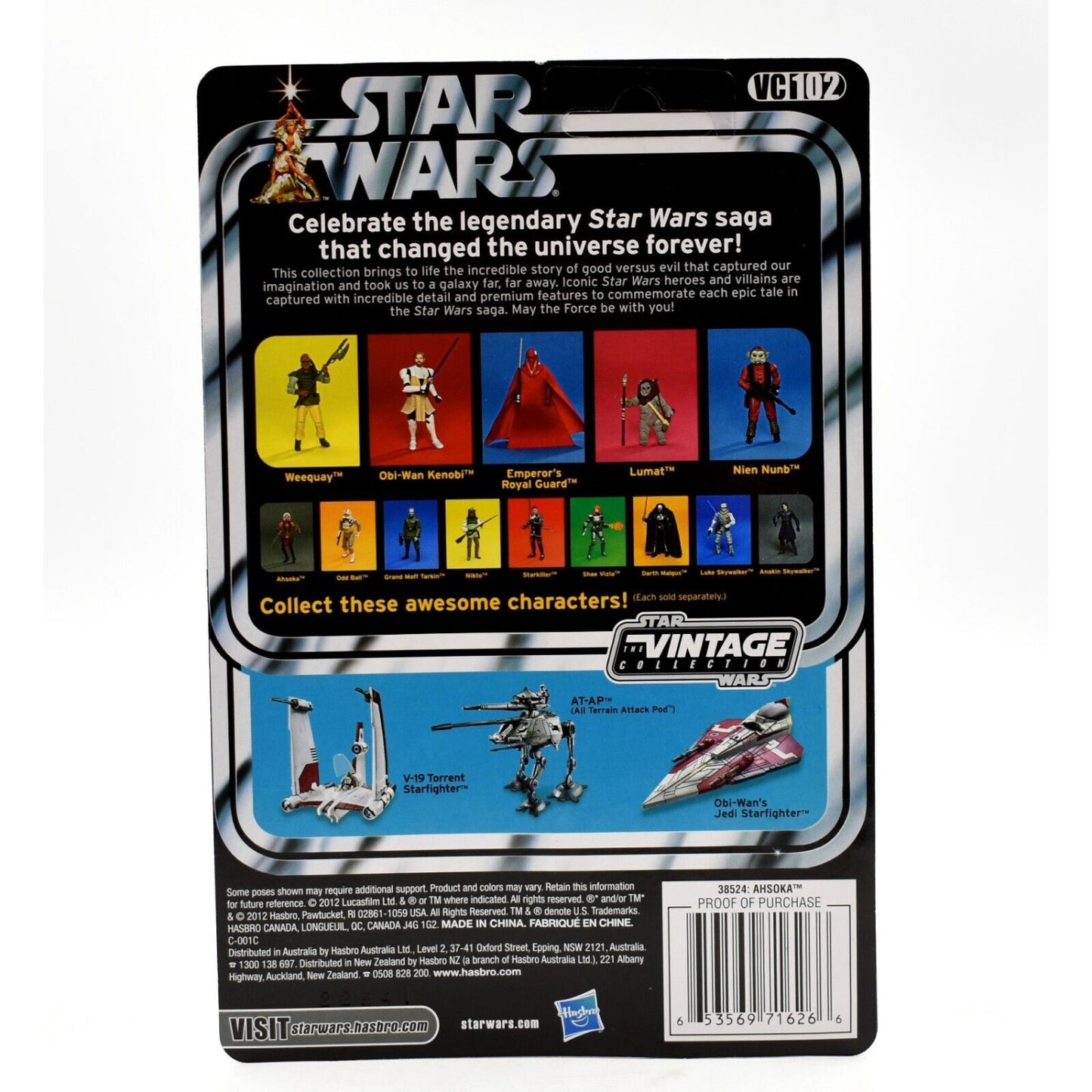Star Wars TCW The Vintage Collection - Ahsoka Action Figure VC102 2012 - Toys & Games:Action Figures & Accessories:Action Figures
