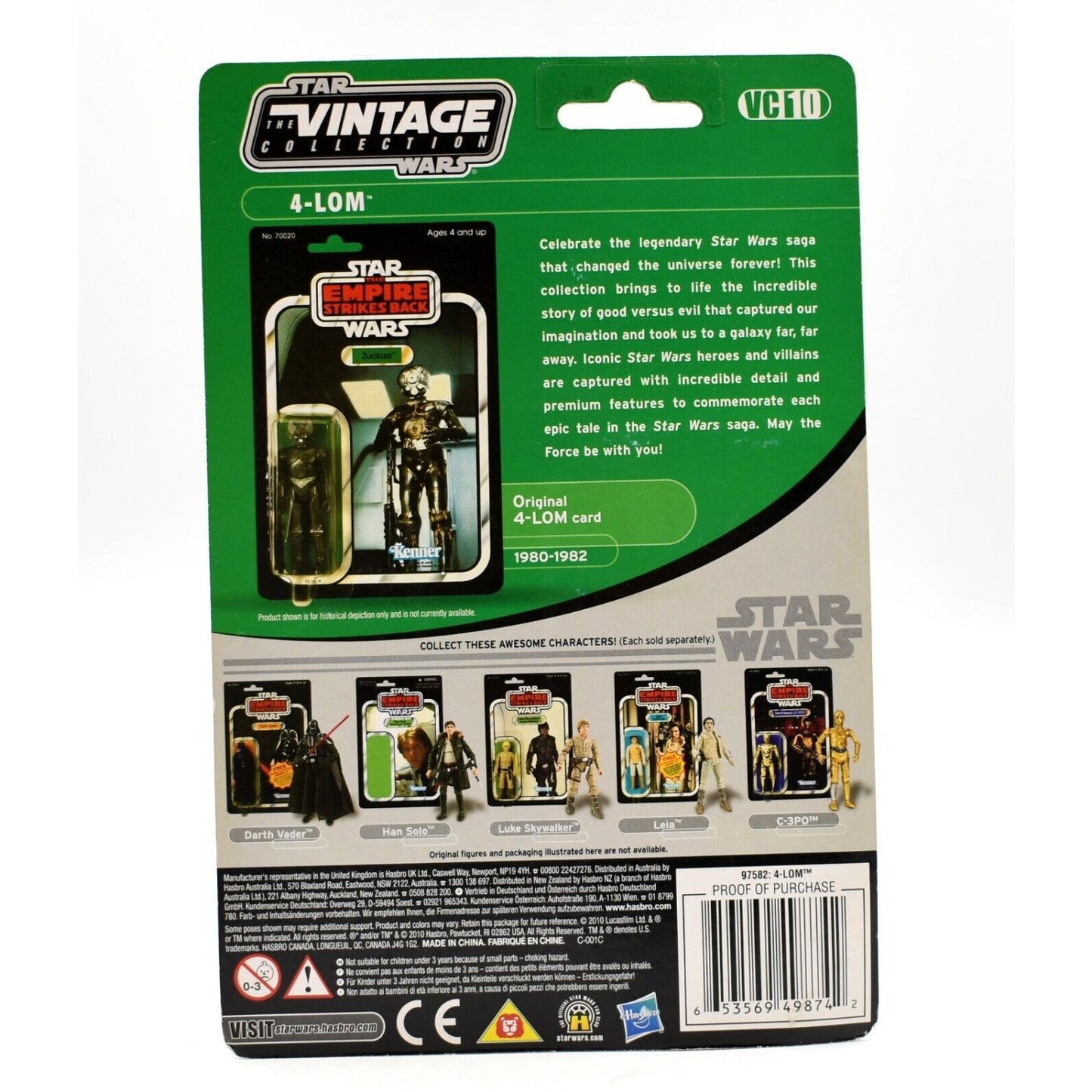 Star Wars TESB The Vintage Collection - 4-LOM Action Figure VC10 - Toys & Games:Action Figures & Accessories:Action Figures