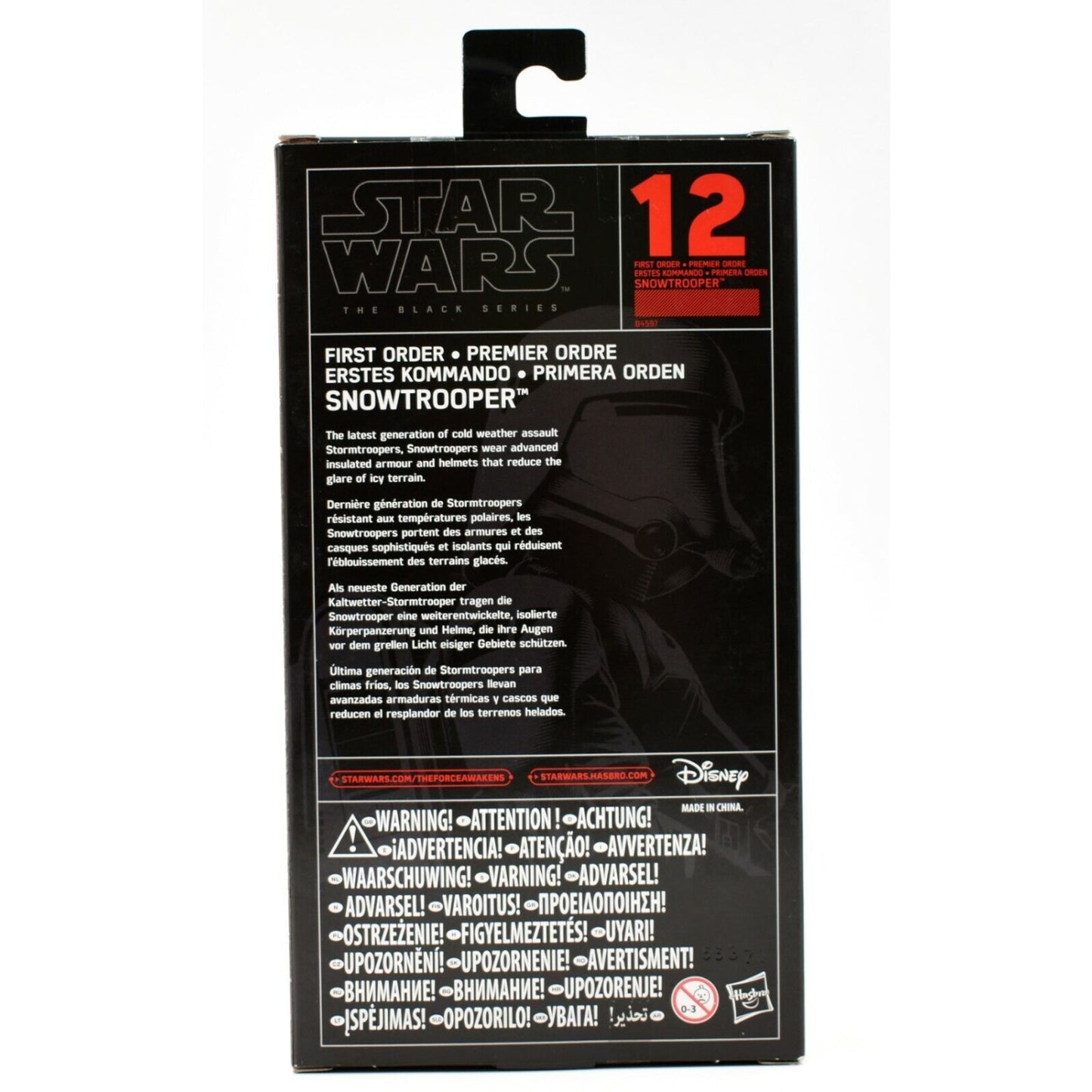 Star Wars The Black Series - First Order Snowtrooper 6 Action Figure - Toys & Games:Action Figures & Accessories:Action Figures